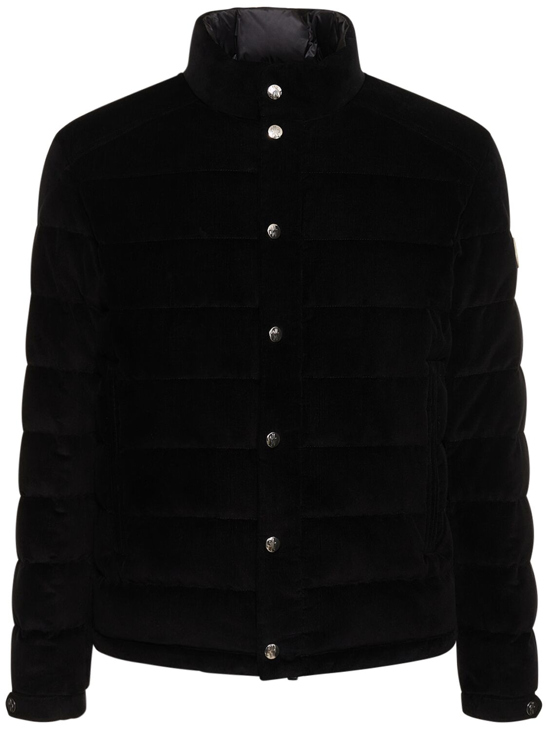 Moncler Rochebrune Cotton Down Jacket In Black