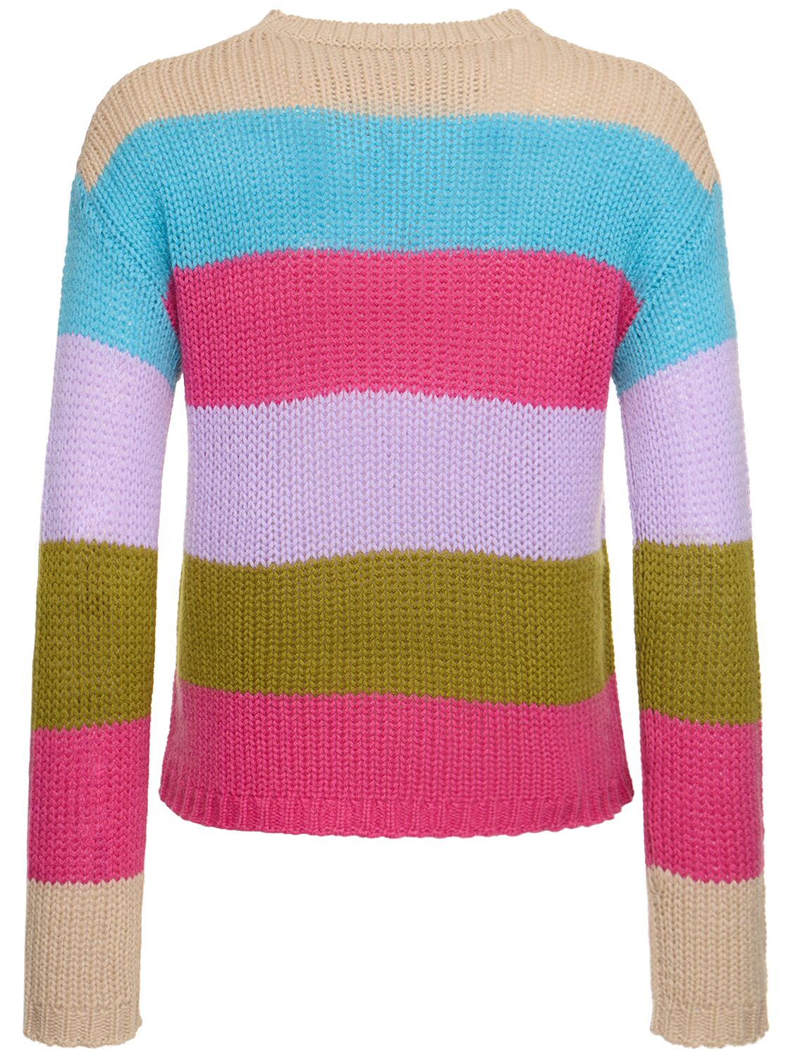 Shop Weekend Max Mara Palco Striped Cashmere Knit Sweater In Multicolor