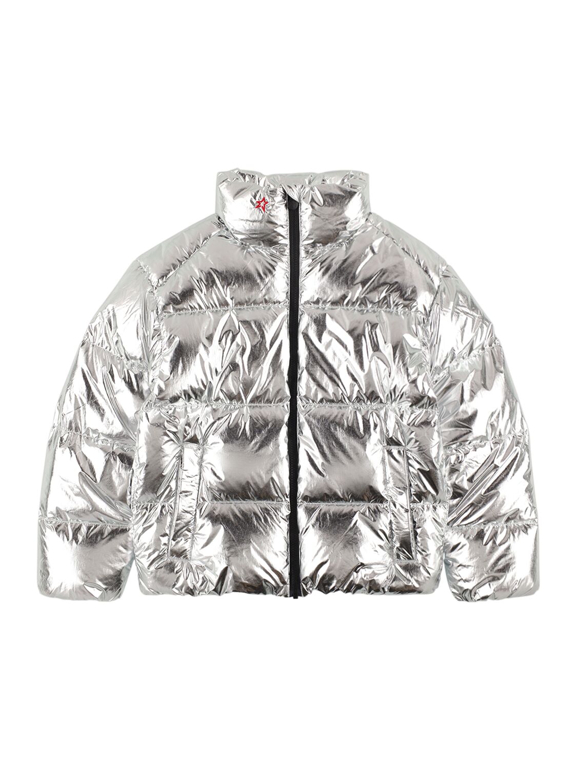 Perfect Moment Kids' Nuuk Nylon Down Ski Jacket In Silver