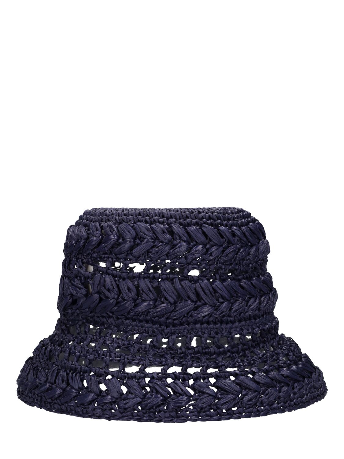 Shop Weekend Max Mara Adito Crochet Bucket Hat In Blue