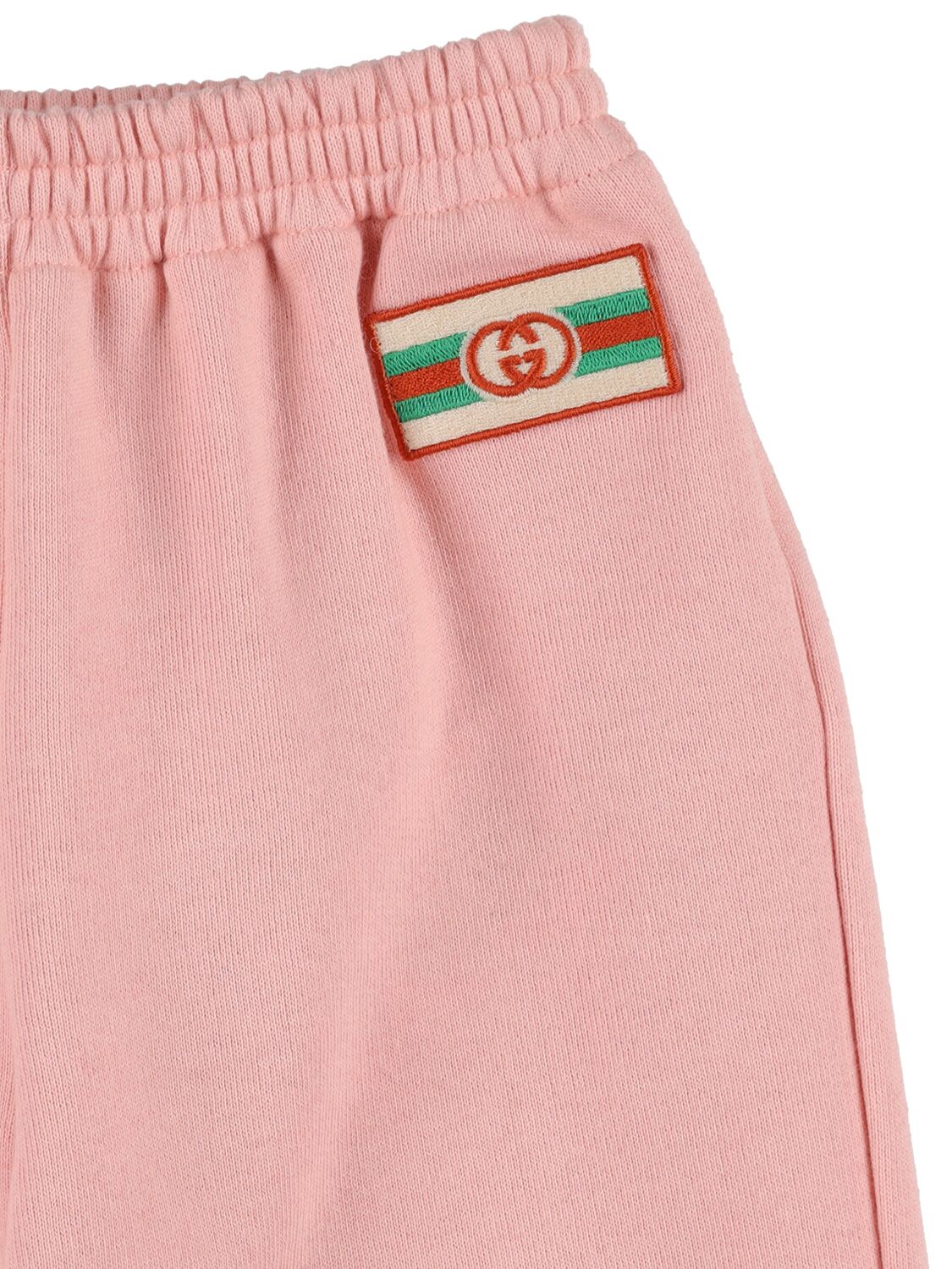 Shop Gucci Cotton Jersey Pants In 핑크
