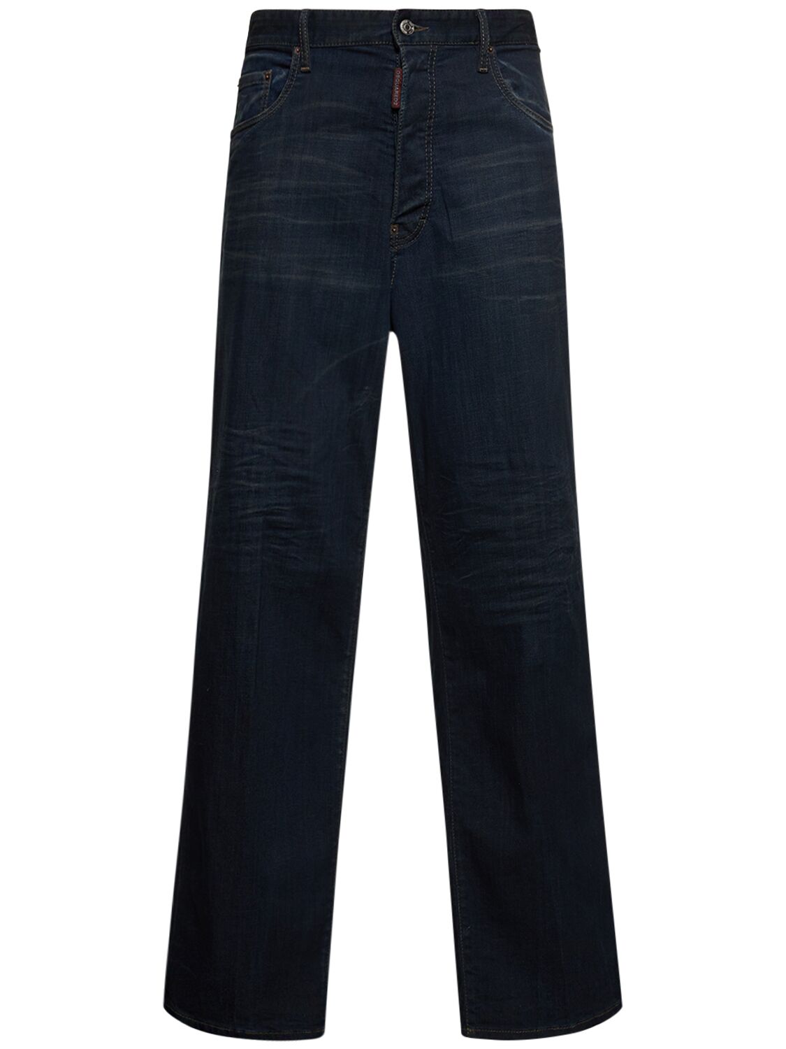 Dsquared2 Eros Stretch Cotton Denim Jeans In Blue