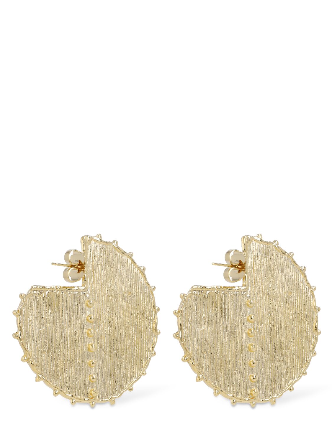 Shop Paola Sighinolfi Vara Hoop Earrings In Gold