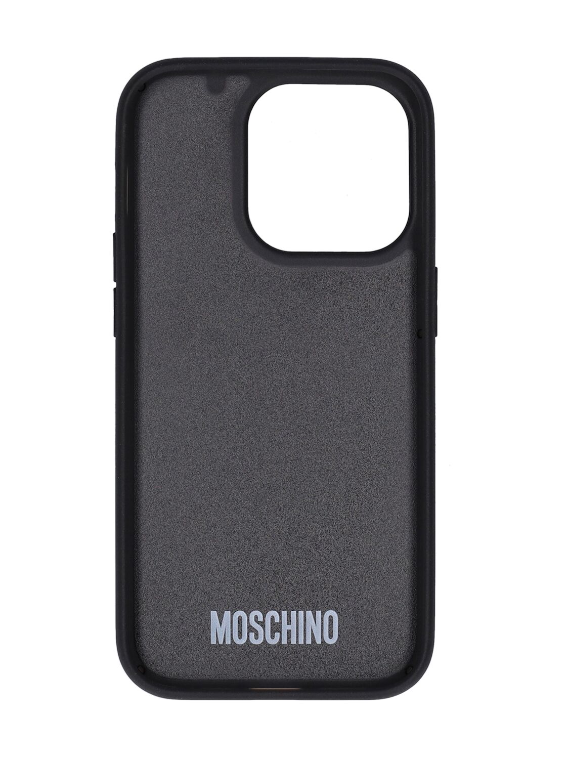 Shop Moschino Iphone 14 Pro Case In Black