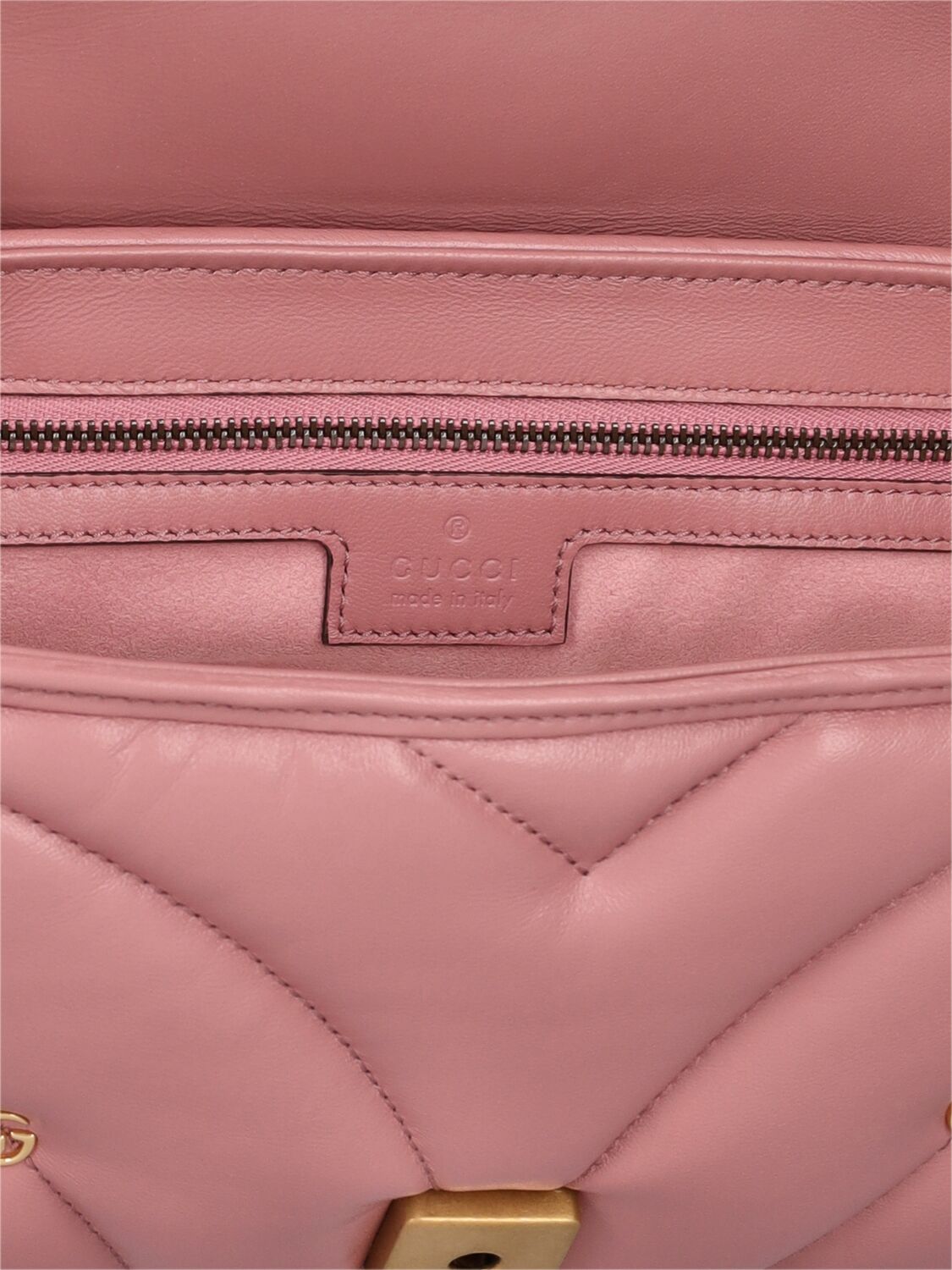 Shop Gucci Small Gg Marmont Leather Shoulder Bag In Rose