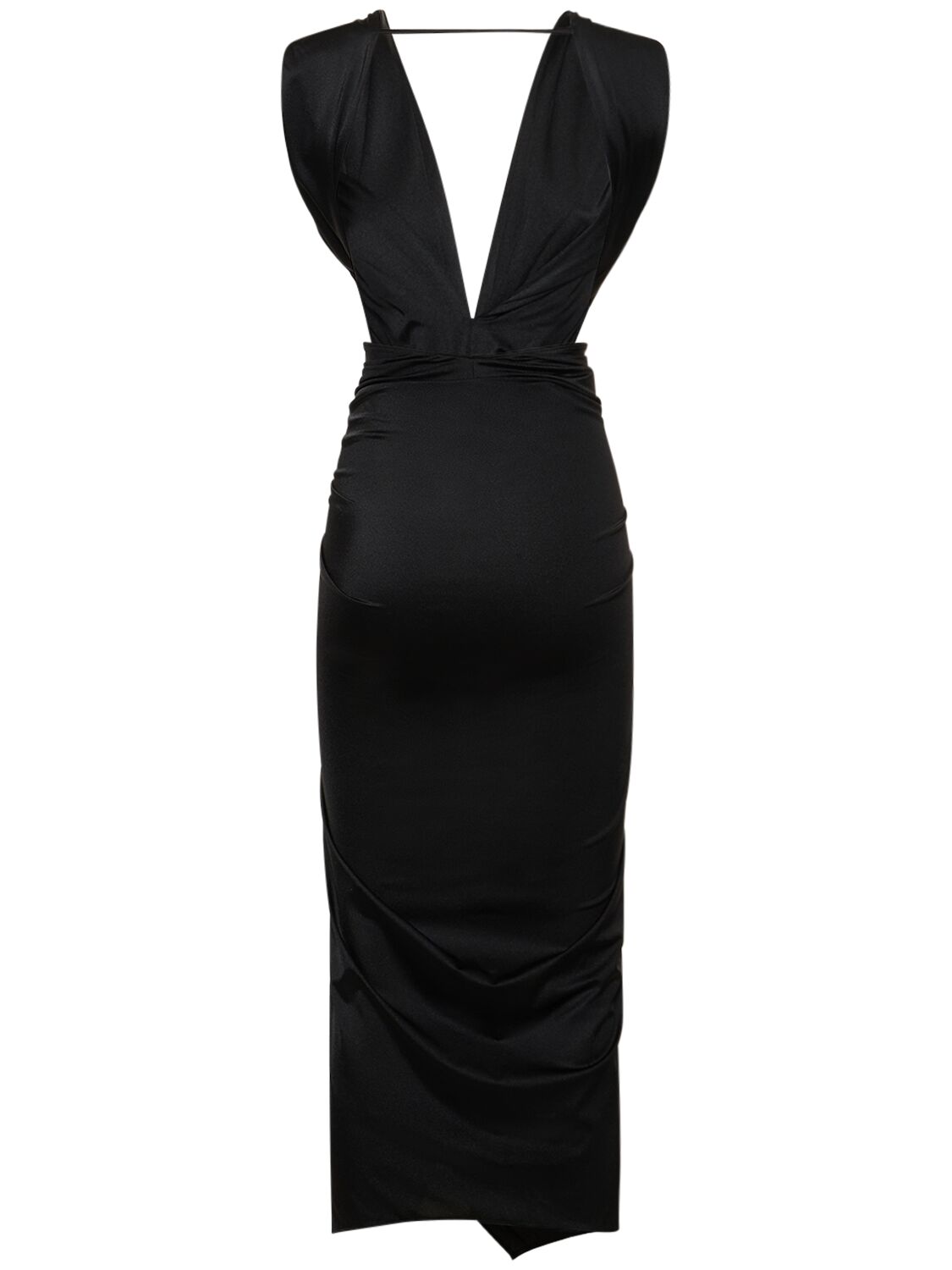 Shop Baobab Exclusive Lvr Mia Midi Dress In Black