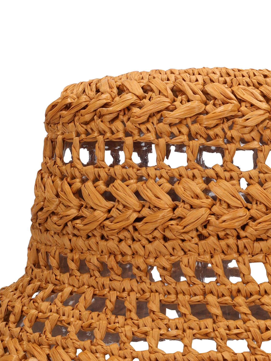 Shop Weekend Max Mara Adito Crochet Bucket Hat In Cammello
