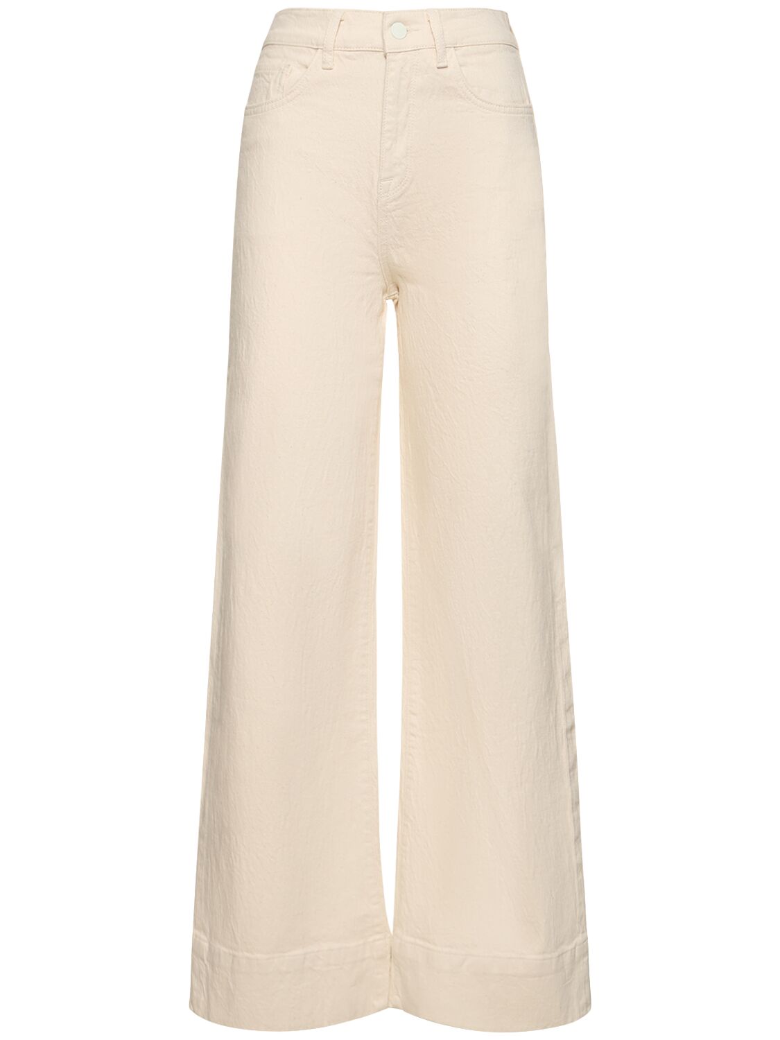 Triarchy Ms. Onassis V-high Rise Wide-leg Jeans In White