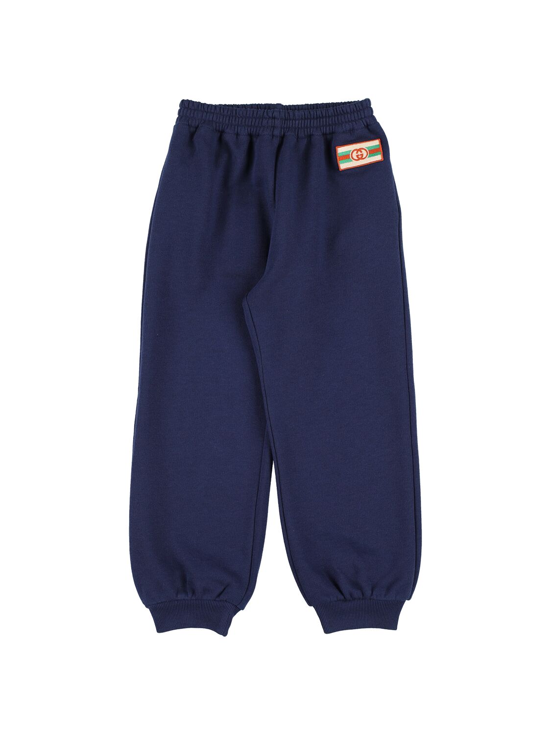 Gucci Kids' Cotton Jersey Pants In 블루