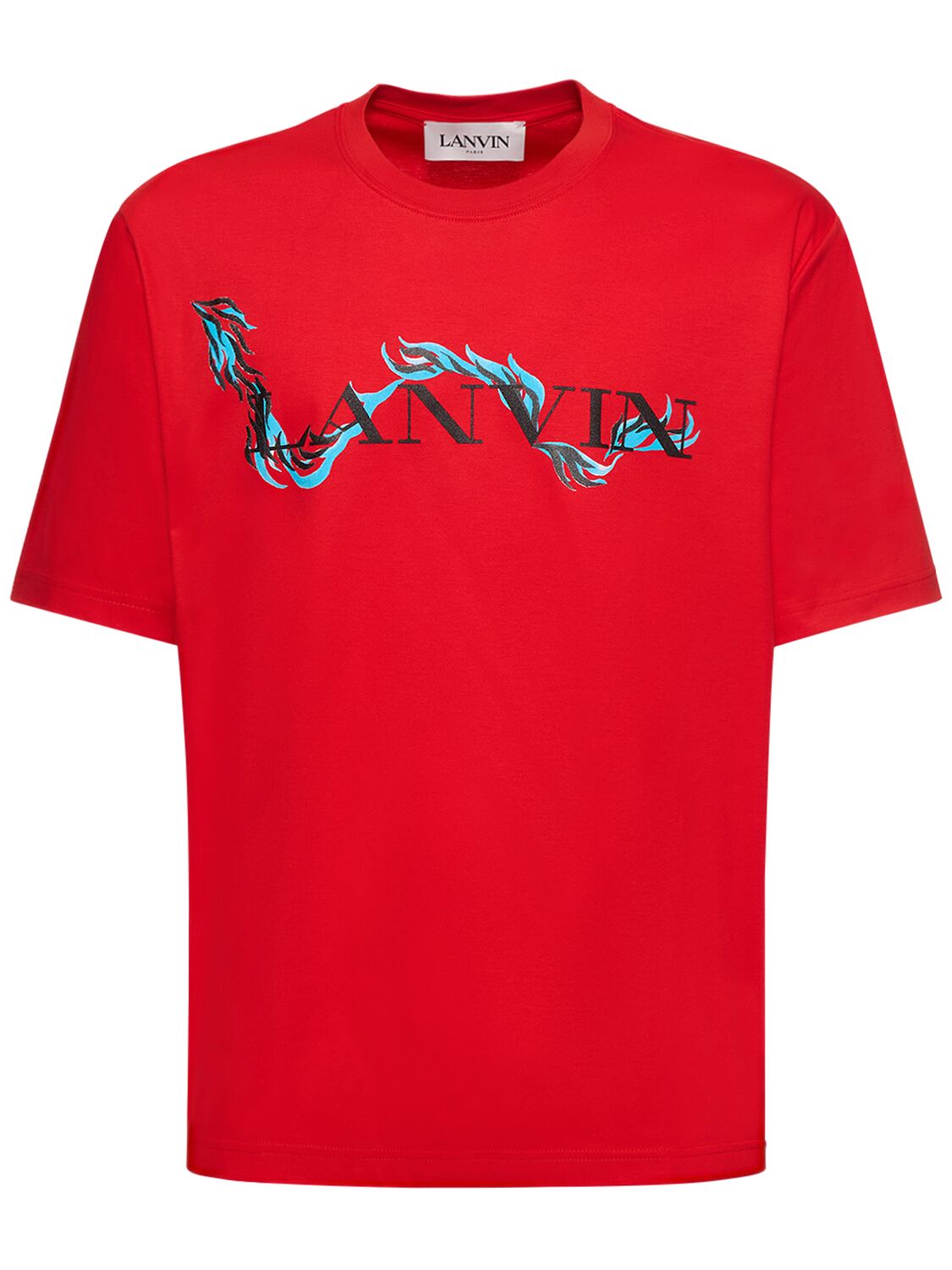 Lanvin Chinese New Year Oversize Cotton T-shirt In Red