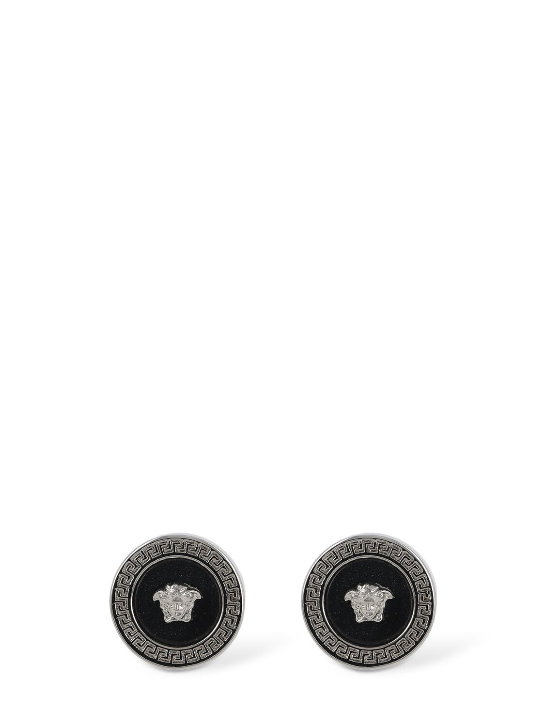 Image of Metal Logo Earrings