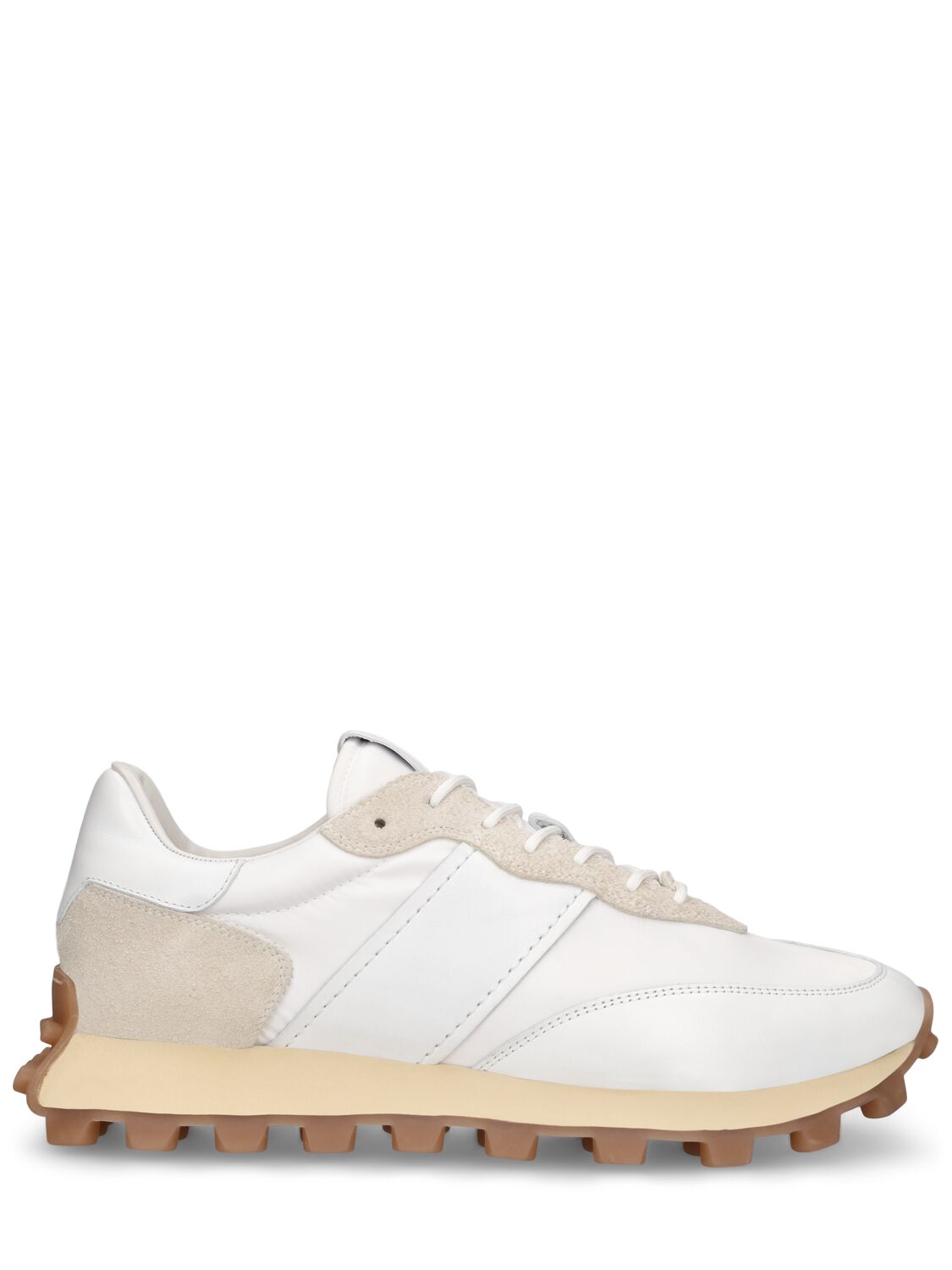Tod's Running Suede & Mesh Sneakers In White