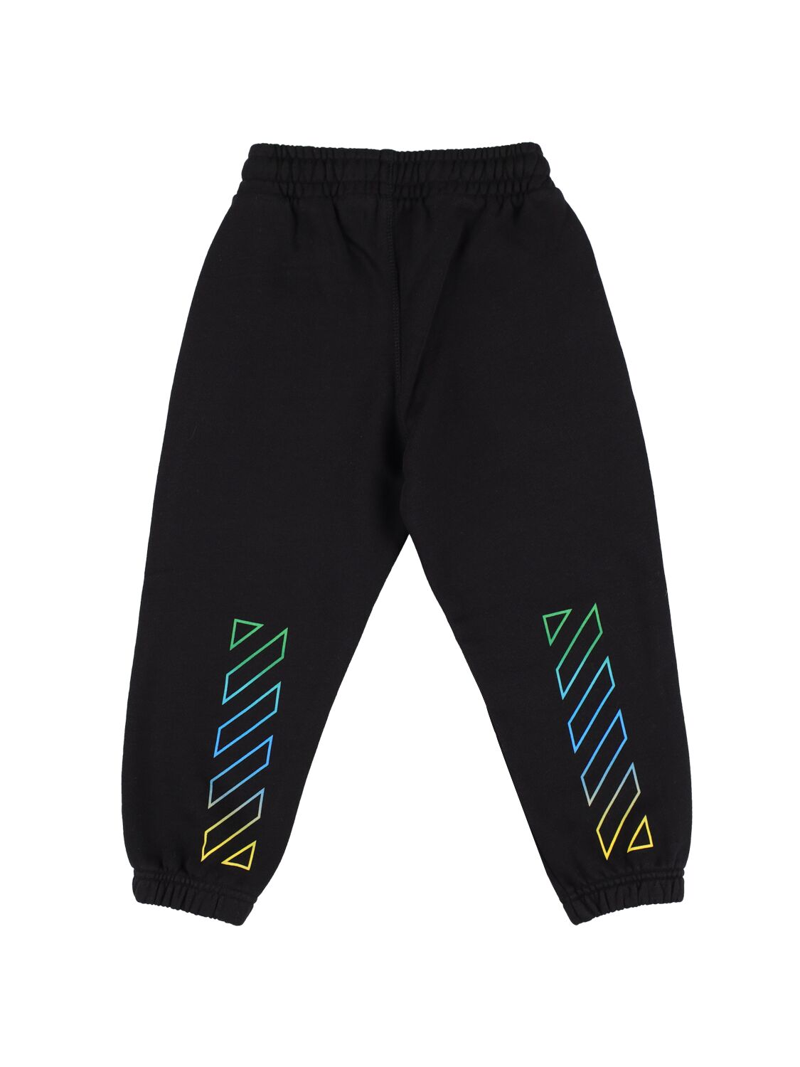 Shop Off-white Diag Rainbow Cotton Sweatpants In Black