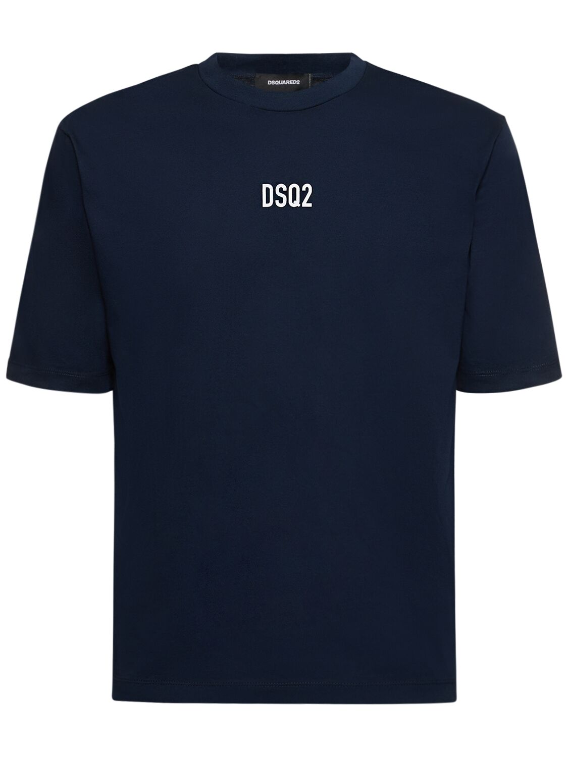 Dsquared2 Loose Fit Cotton T-shirt In Navy