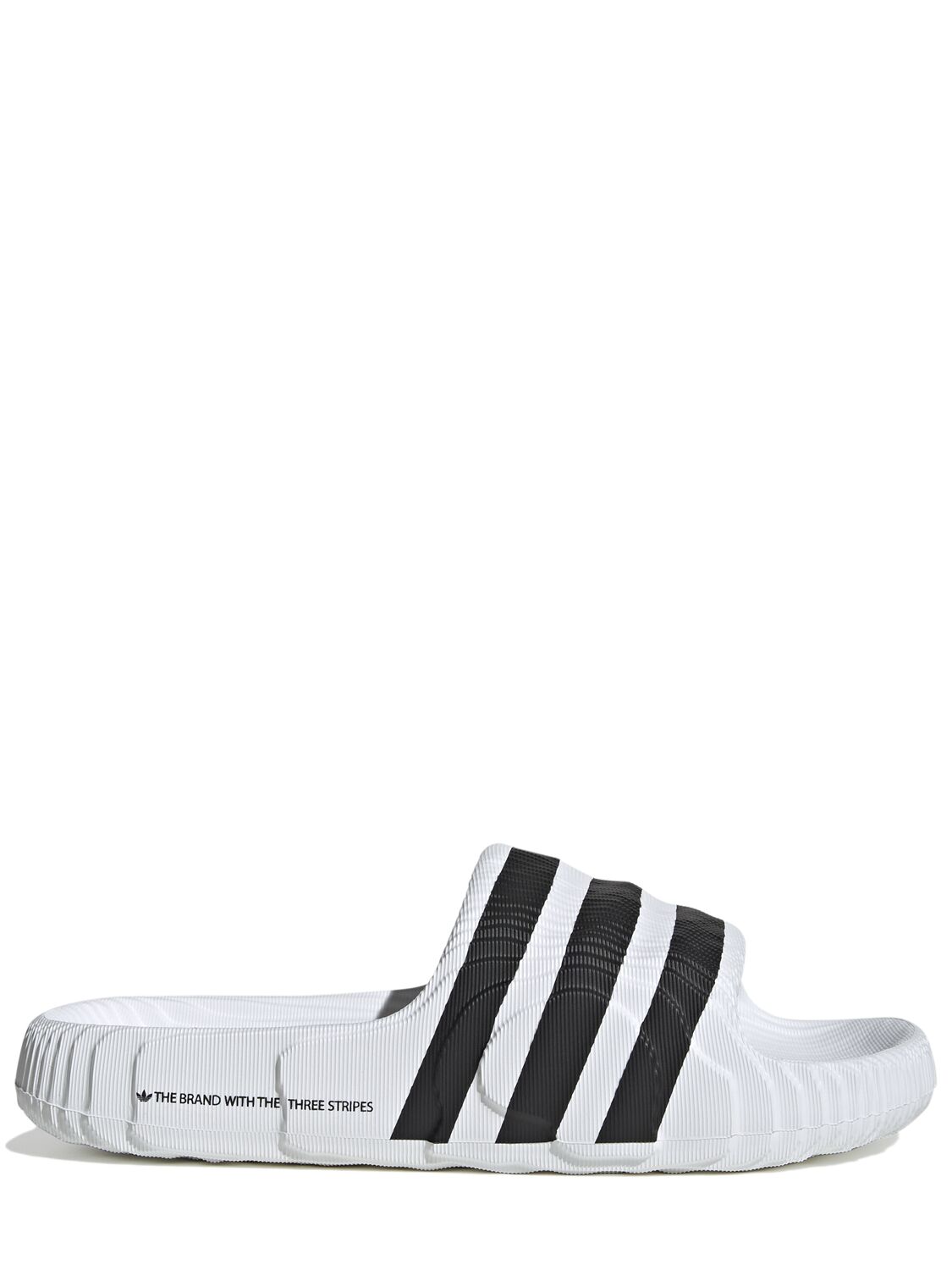 Adidas Originals Adilette 22 Slide Sandals In White,black