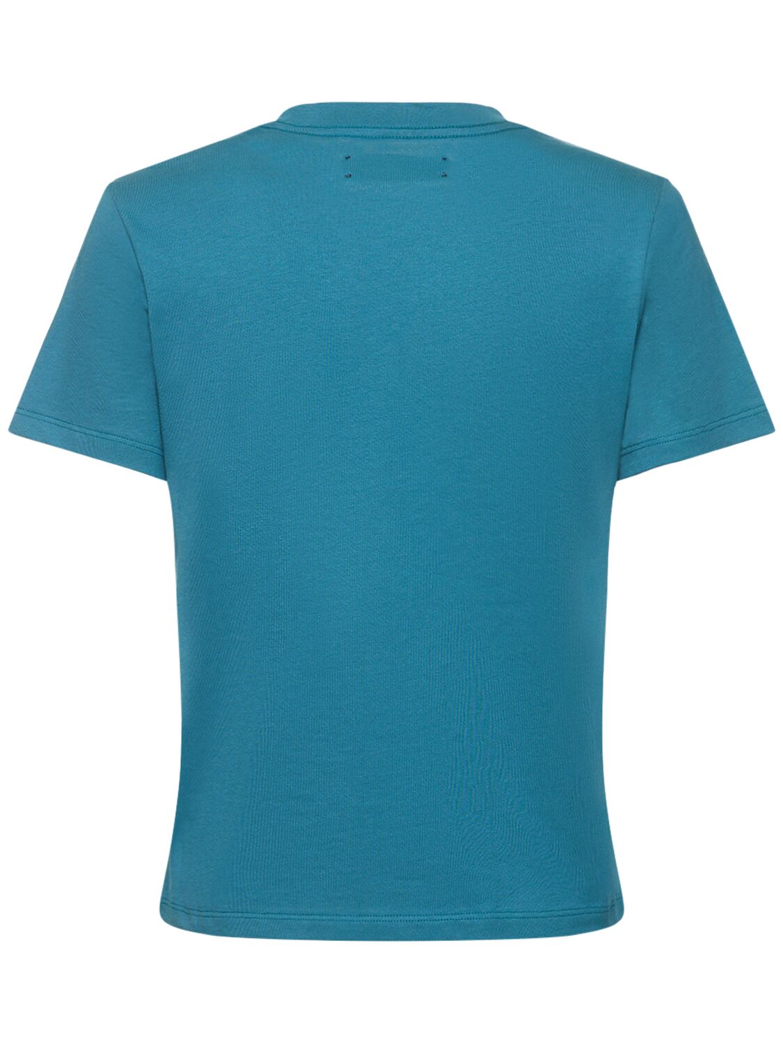 Shop Amiri Logo Printed Cotton Jersey T-shirt In Blue