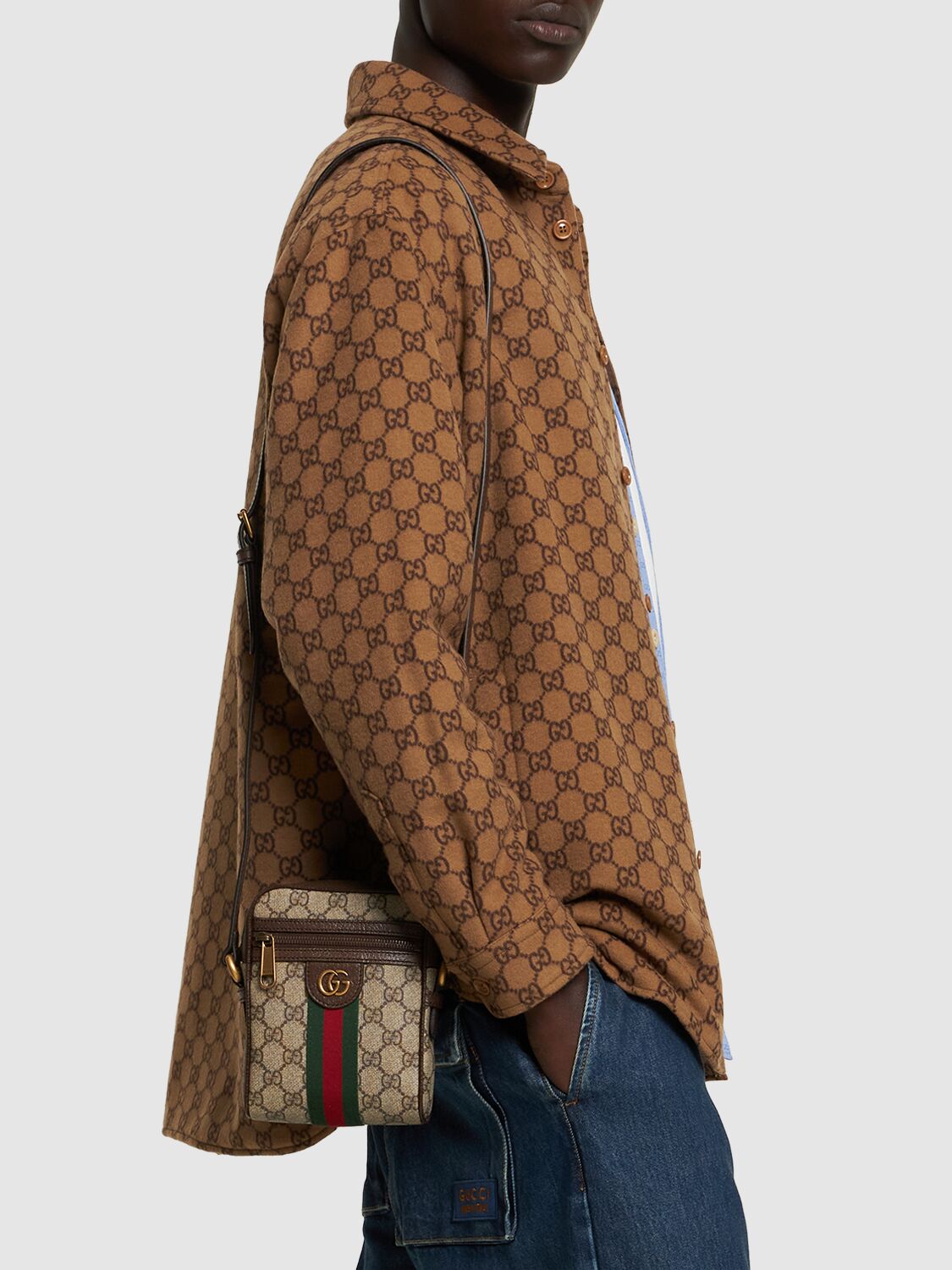  Gucci Ophidia Gg Supreme Coated Canvas Bag 