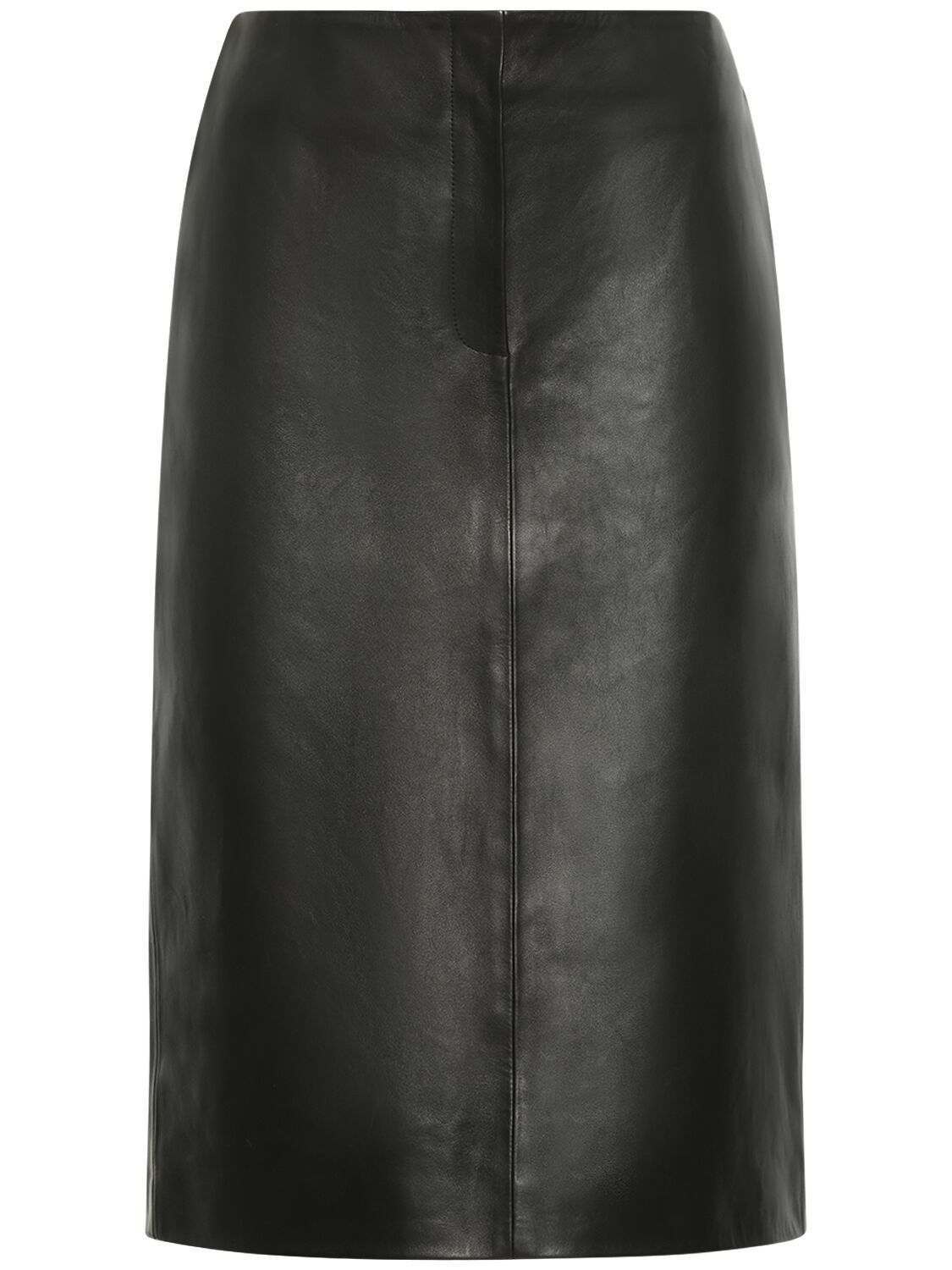 Magda Butrym Leather Pencil Skirt In Black