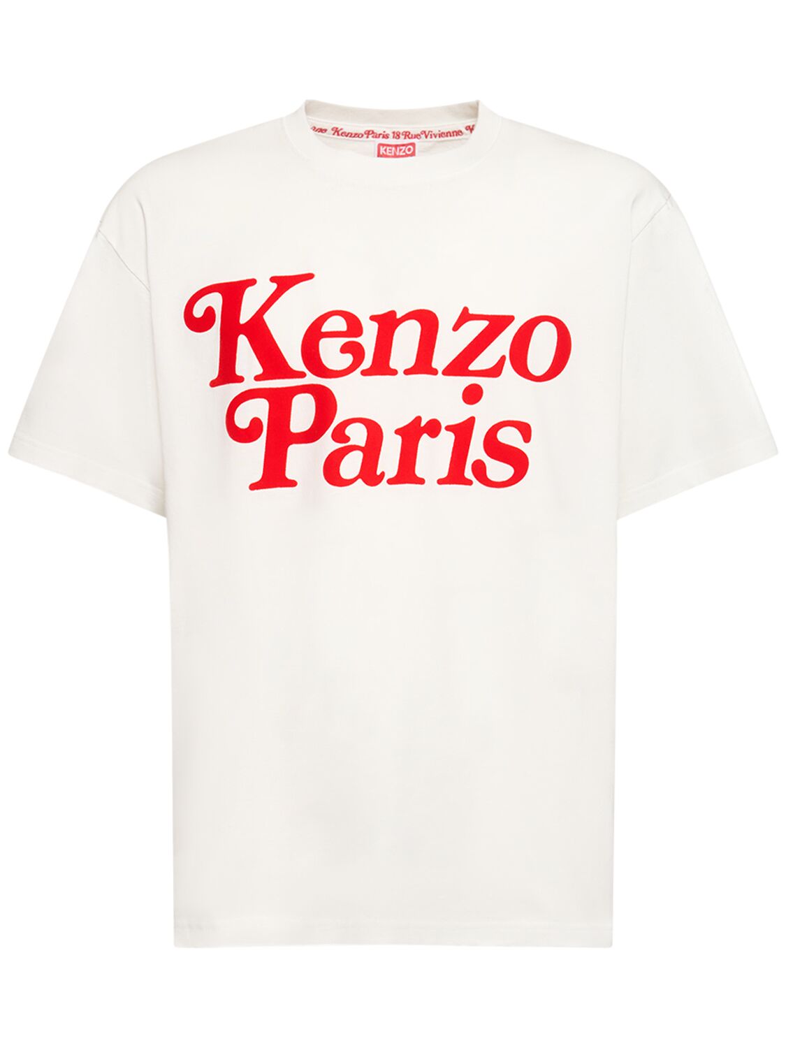 Shop Kenzo By Verdy Cotton Jersey T-shirt In Off-white