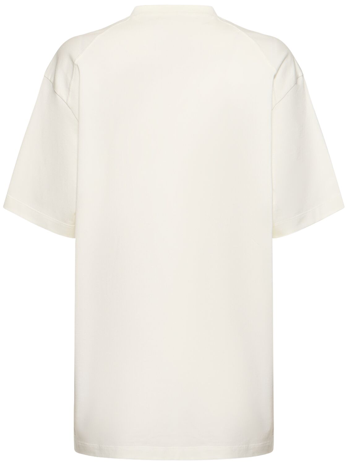 Shop Y-3 Gfx Crewneck T-shirt In Beige,white