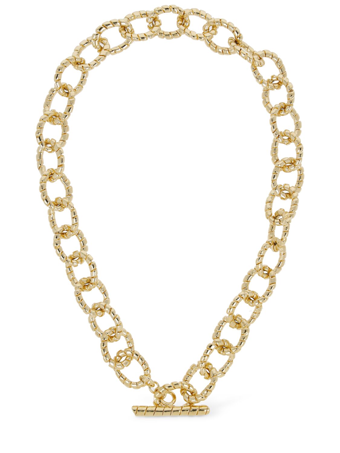 Paola Sighinolfi Cress Chain Collar Necklace In Gold