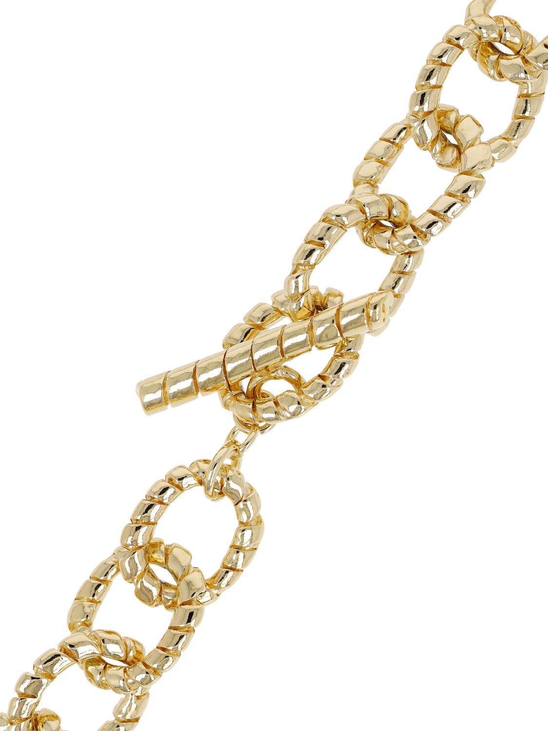 Shop Paola Sighinolfi Cress Chain Collar Necklace In Gold
