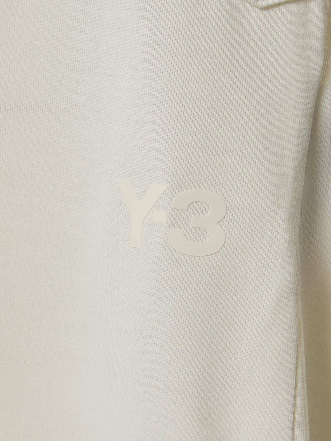 Shop Y-3 Prem Loose Short Sleeve T-shirt In Beige,white