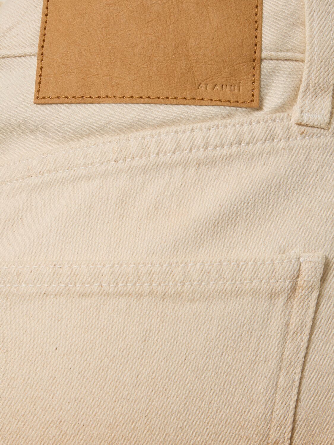 Shop Alanui Bright Hues Frayed Denim Shorts In White,brown