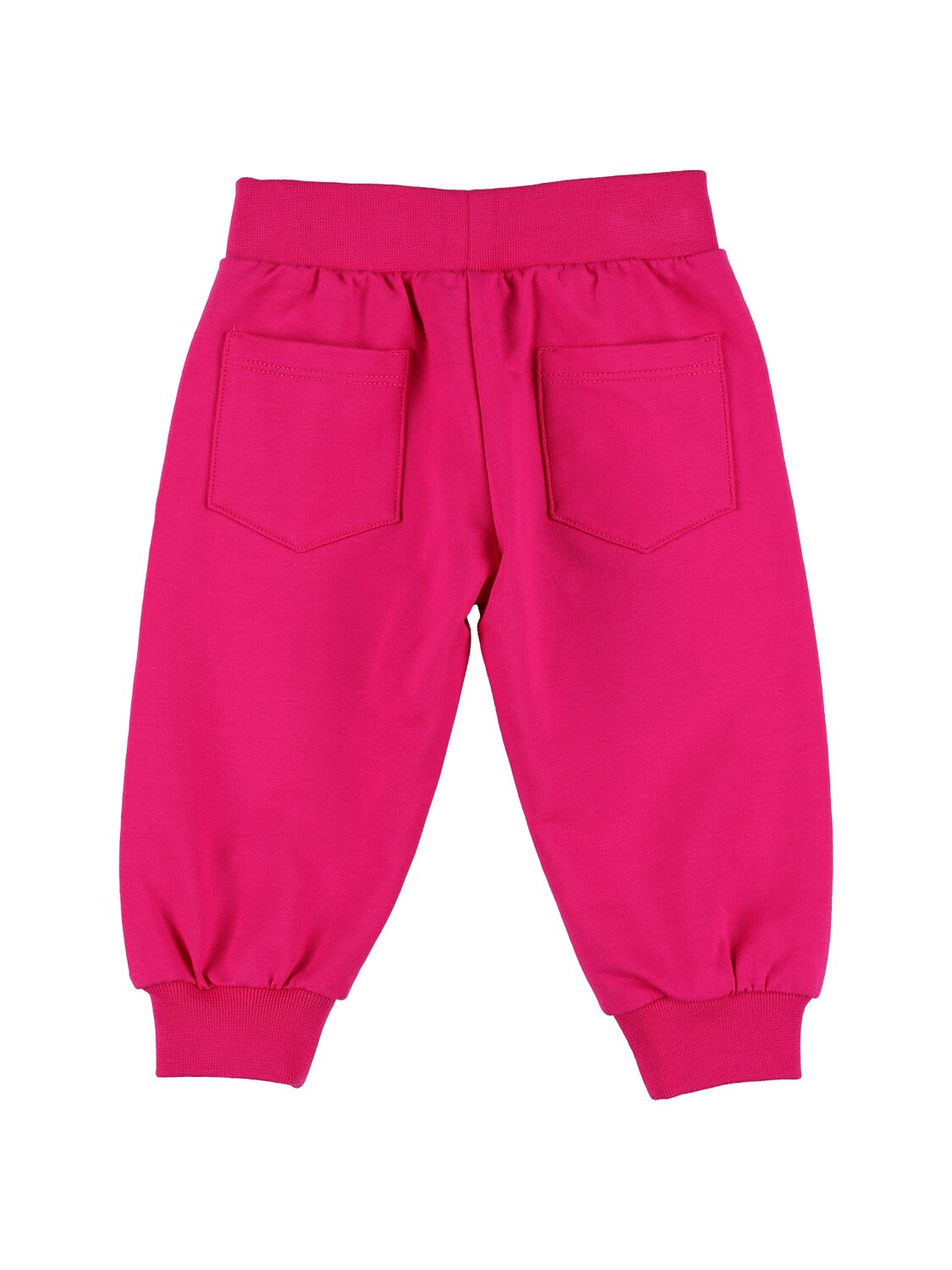 Versace Cotton Blend Sweatpants In Fuchsia,white