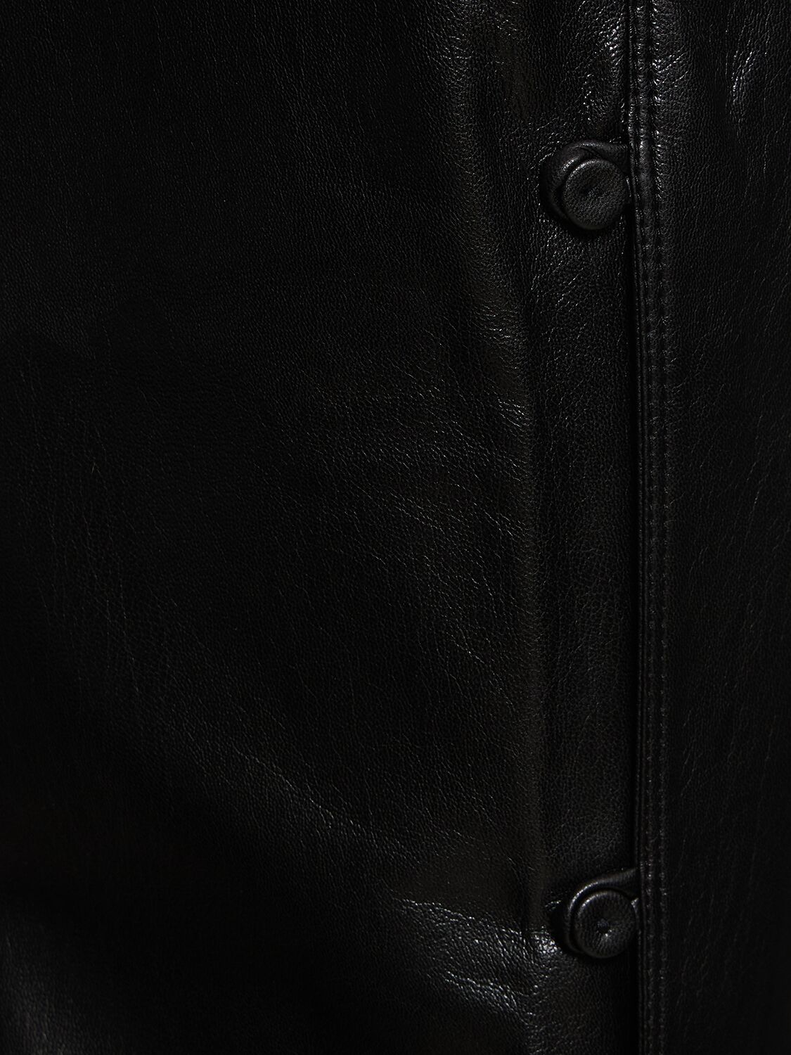 Shop Nanushka Felina Straight Faux Leather Pants In Black