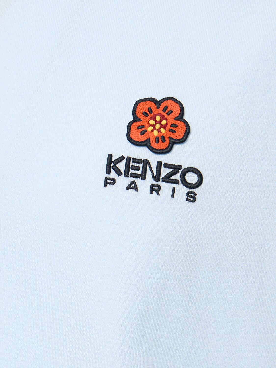 Shop Kenzo Boke Logo Cotton Jersey T-shirt In Light Blue