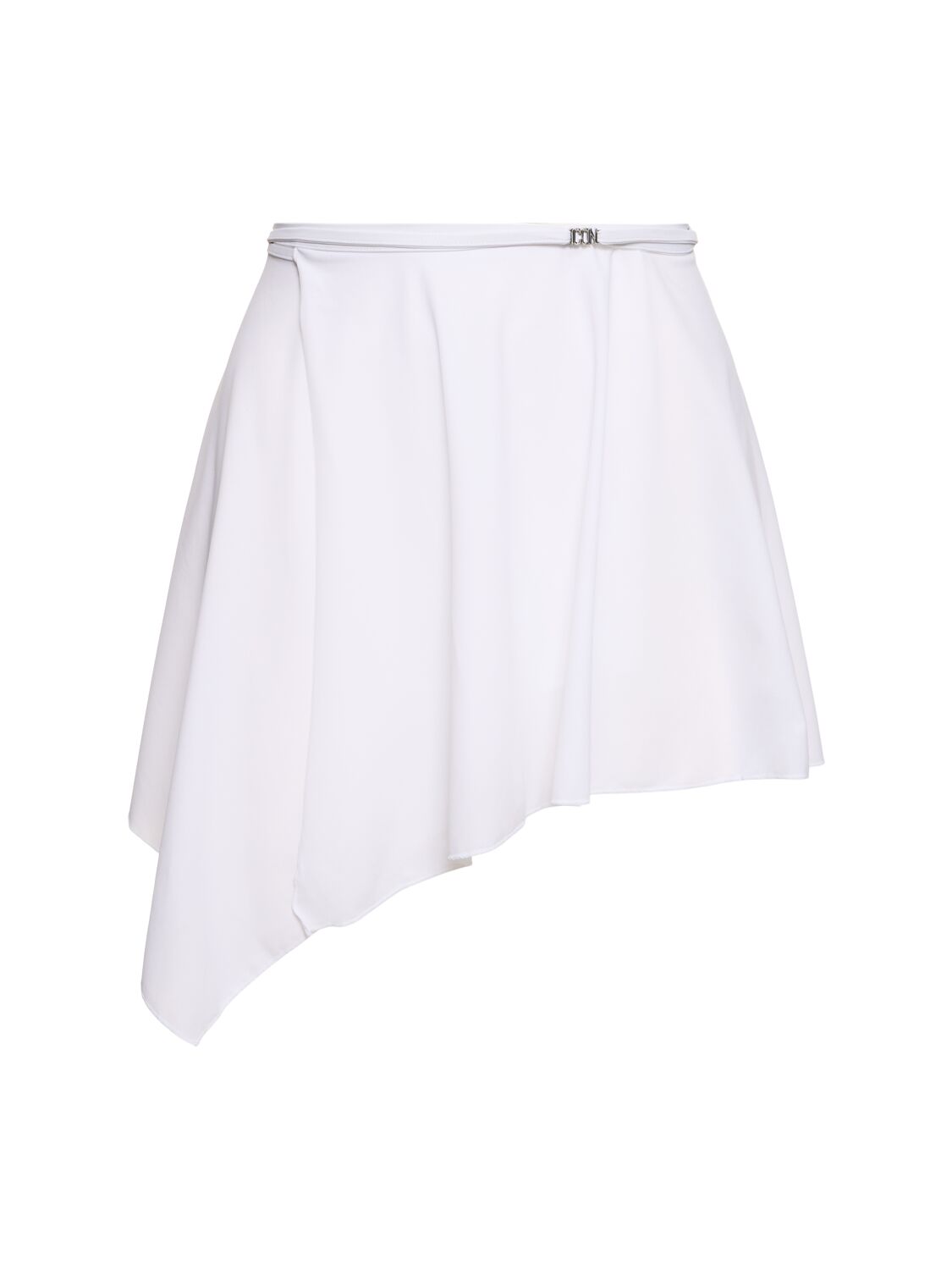 Dsquared2 Icon Lycra Mini Sarong Skirt In White