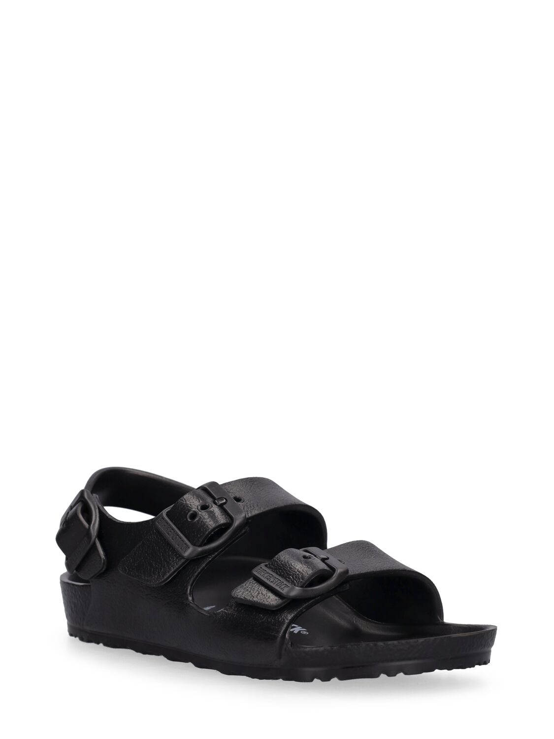 Shop Birkenstock Milano Eva Sandals In Black