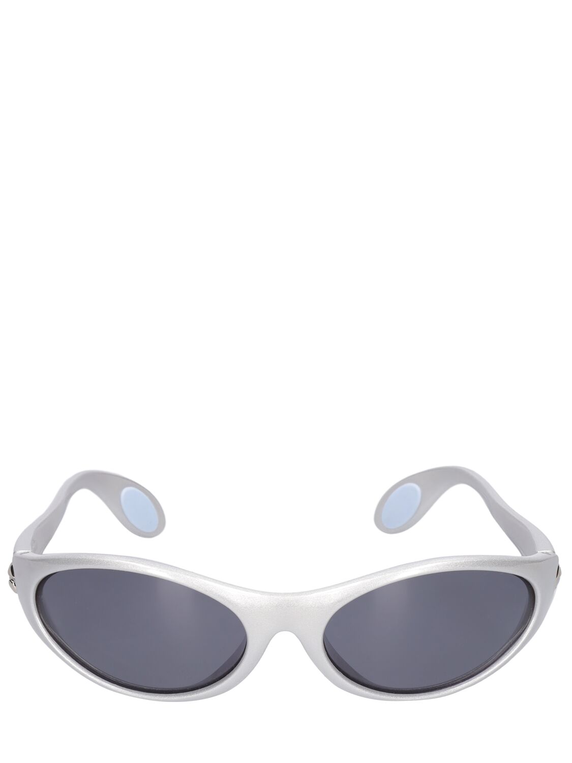 Coperni Logo Cycling Sunglasses In Metallic