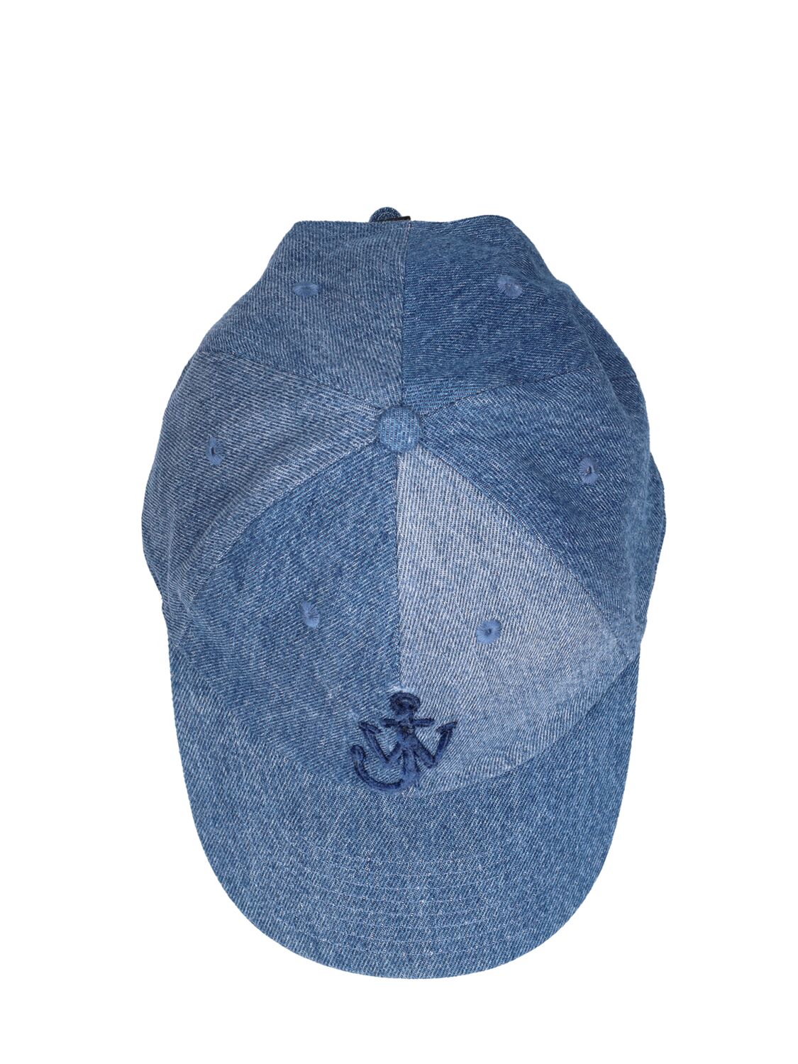 Shop Jw Anderson Logo Cotton Baseball Cap In Blue