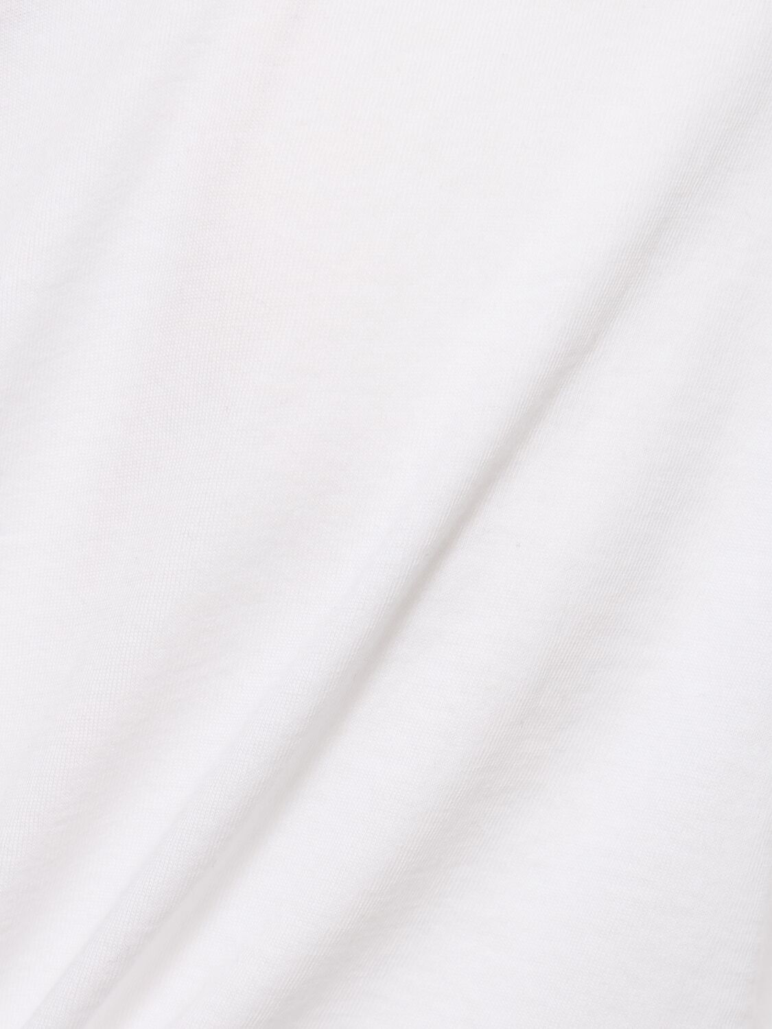 Shop Les Tien Crop Cotton Long Sleeve T-shirt In White