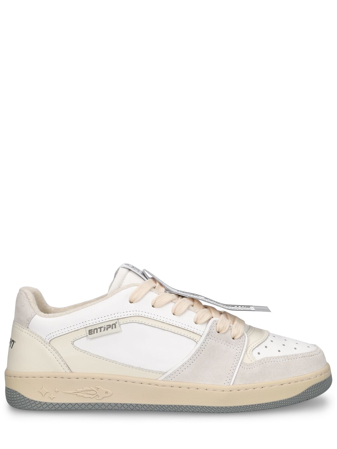 Ej Egg Tag Low Leather Sneakers