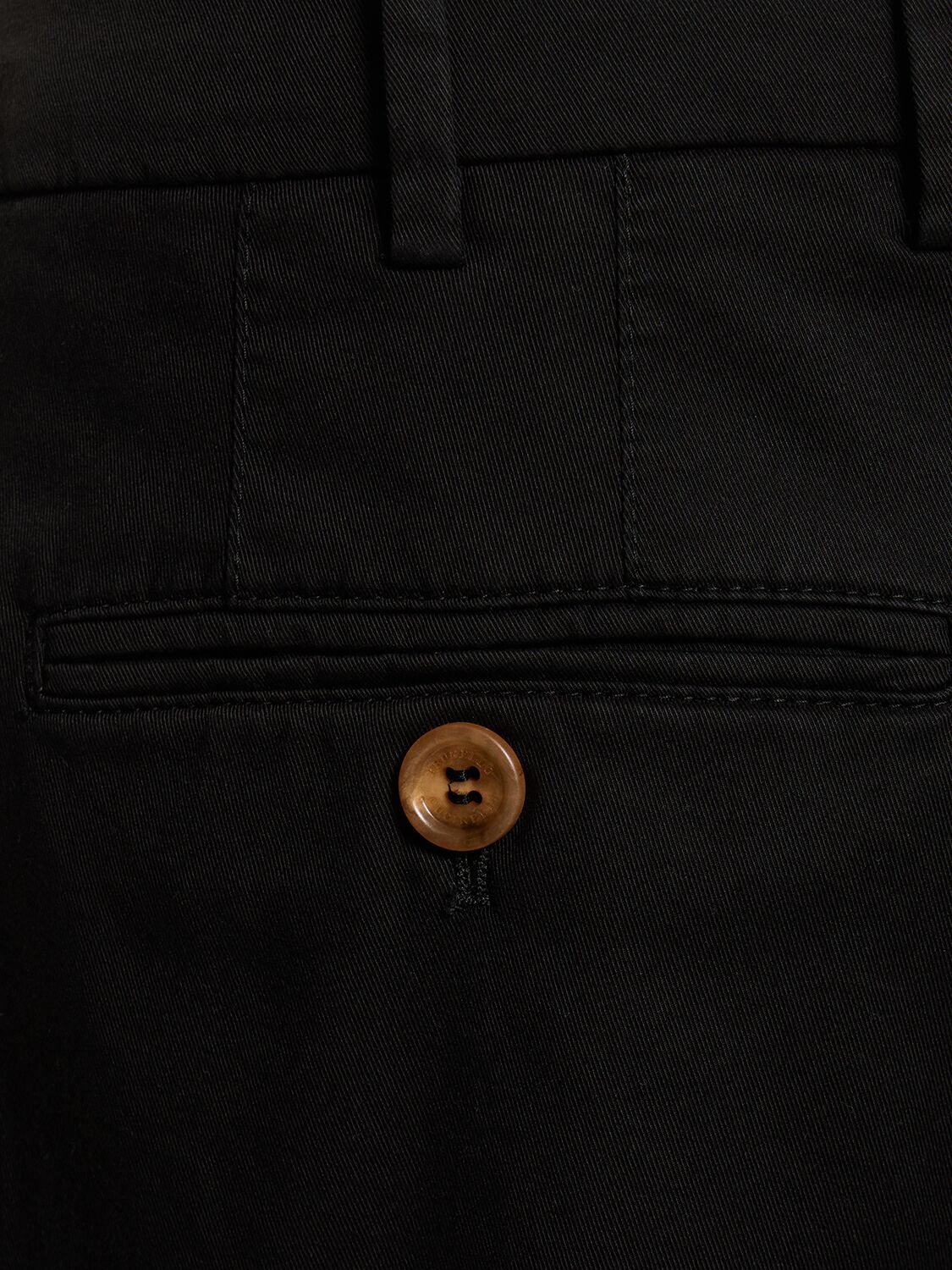 Shop Brunello Cucinelli Dyed Cotton Gabardine Pants In Black
