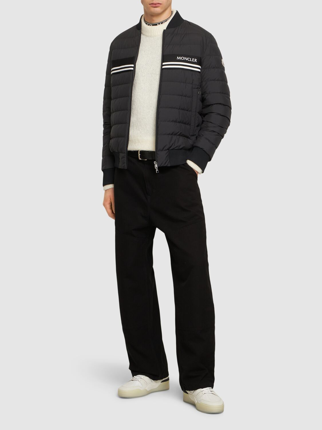 Shop Moncler Mounier Tech Down Jacket In Black