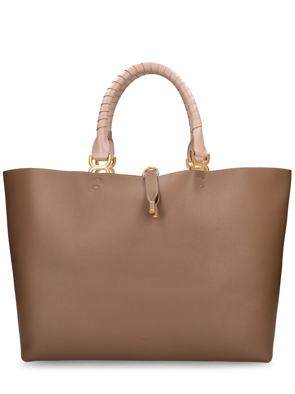 Image of Marcie Grained Leather Toe Bag