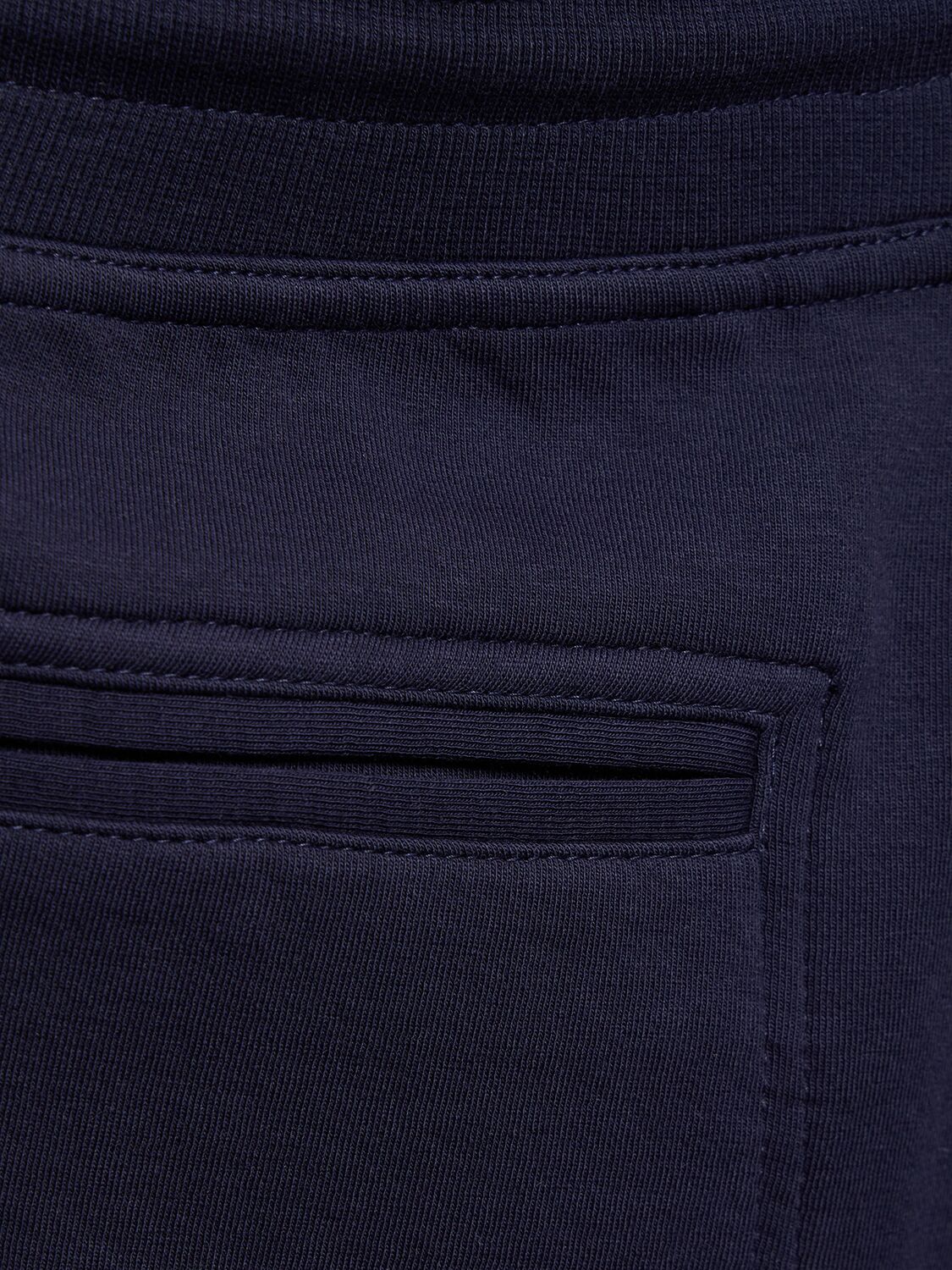 Shop Brunello Cucinelli Cotton Blend Sweatpants In Blue