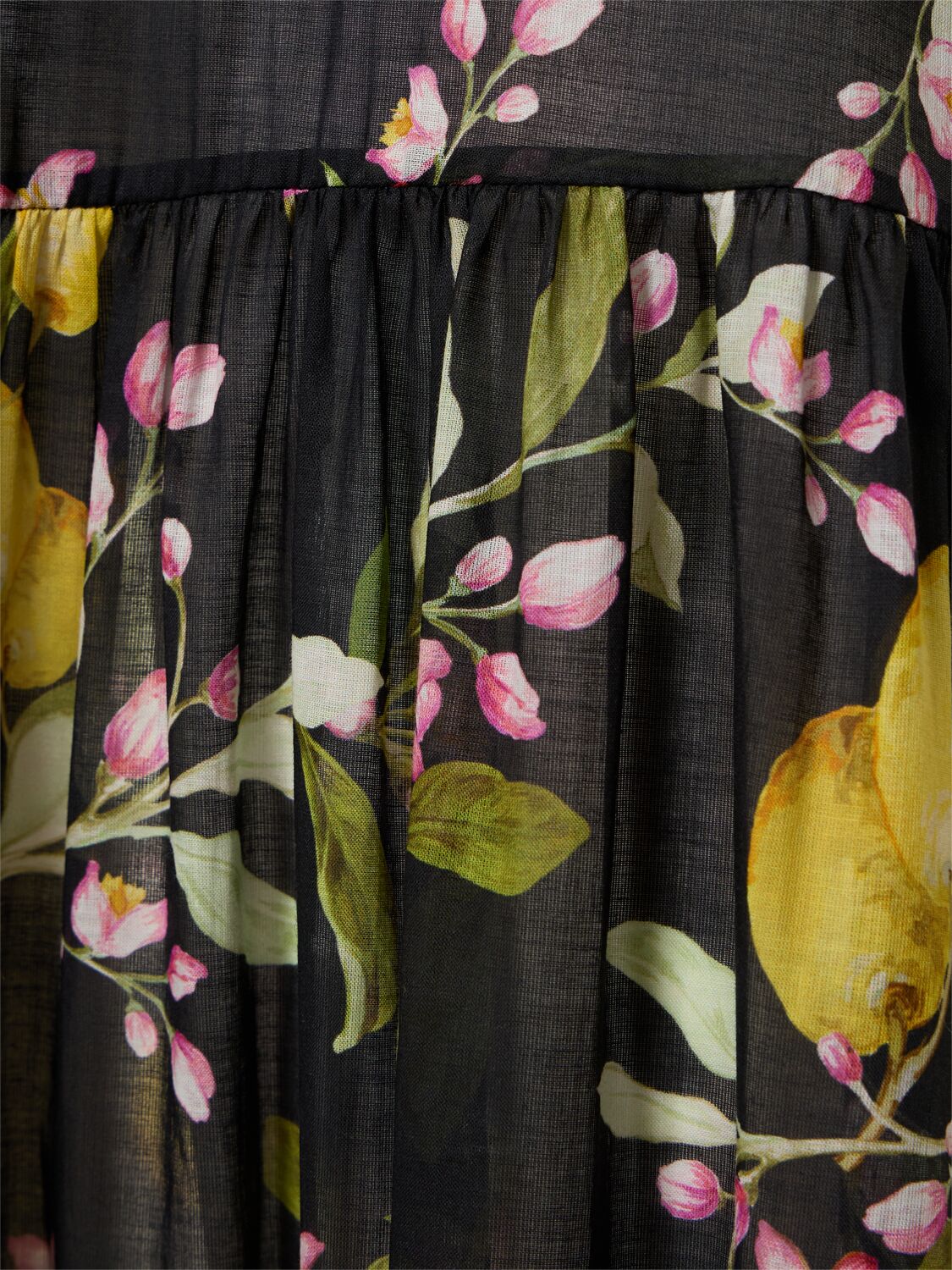 Shop Giambattista Valli Printed Cotton Long Caftan Dress In Multi,black
