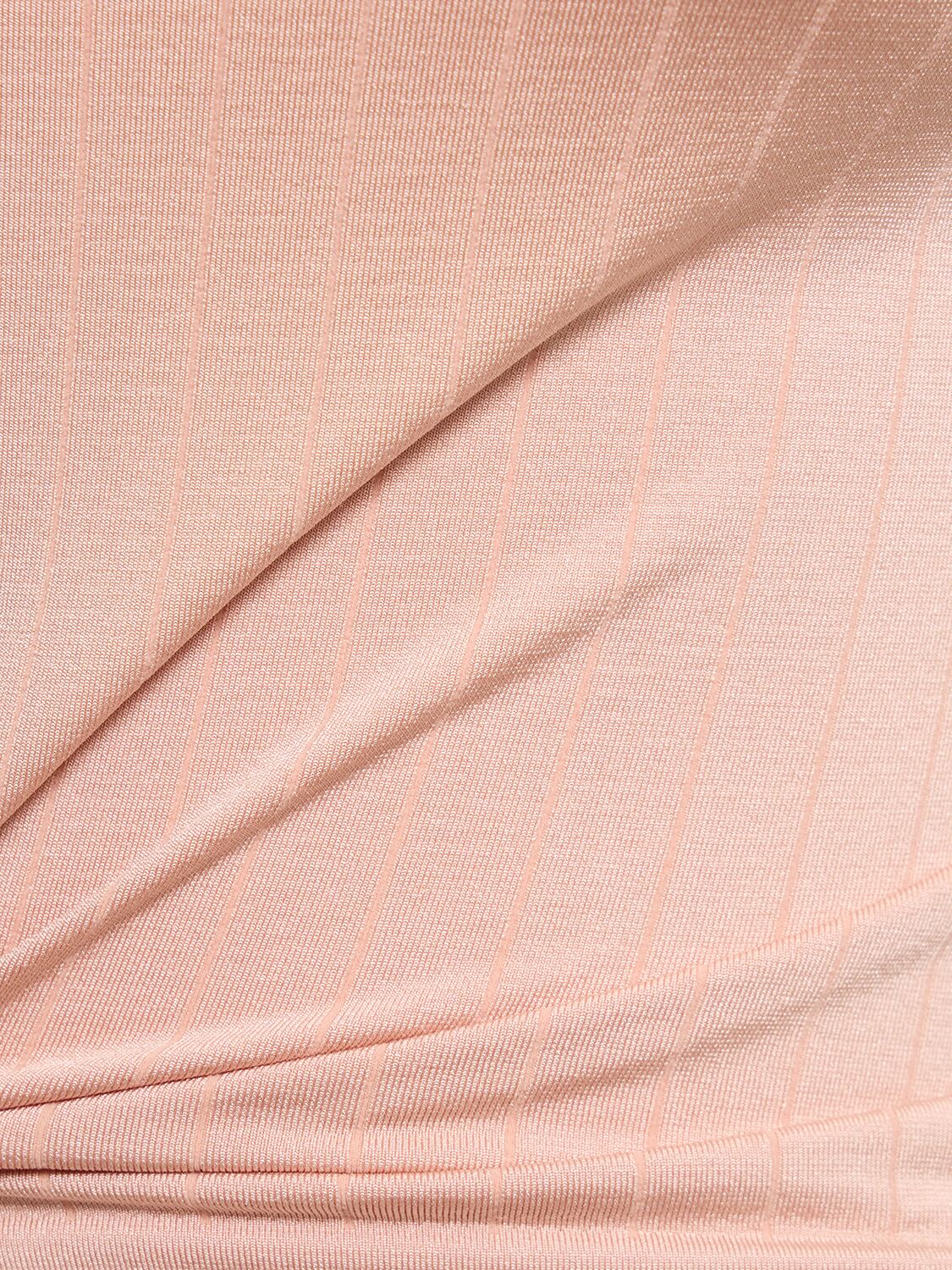 Shop Prism Squared Sapient Flat Rib S/s Crop T-shirt In Pink