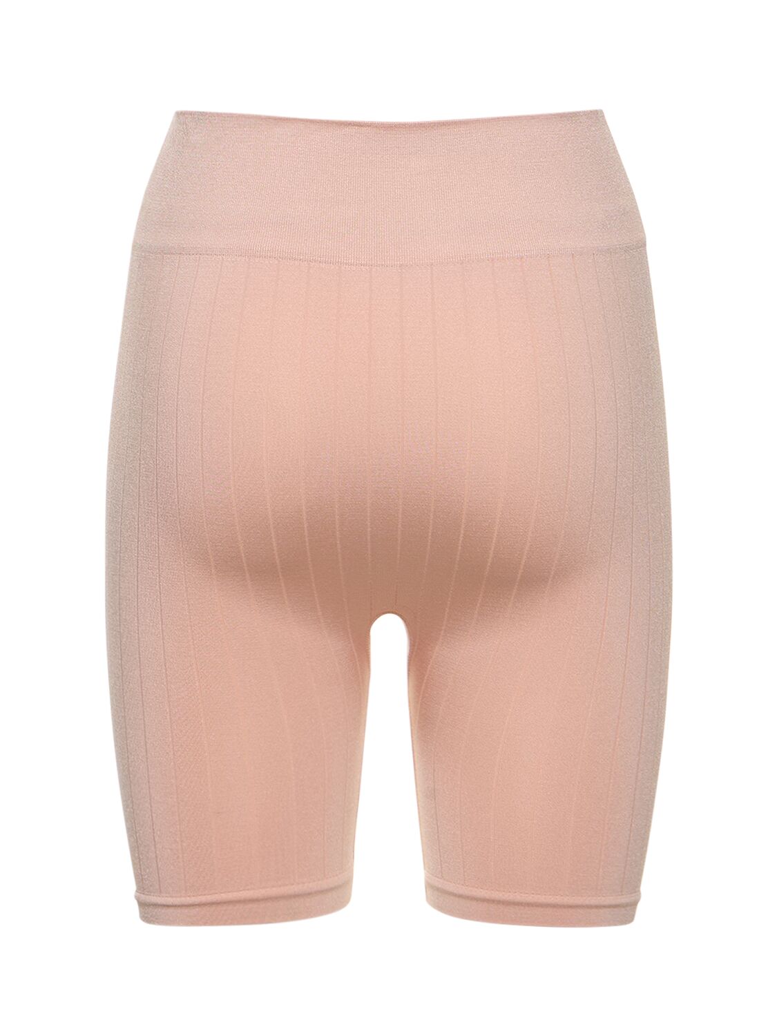Shop Prism Squared Fluid Flat Rib High Waist Shorts In Pink