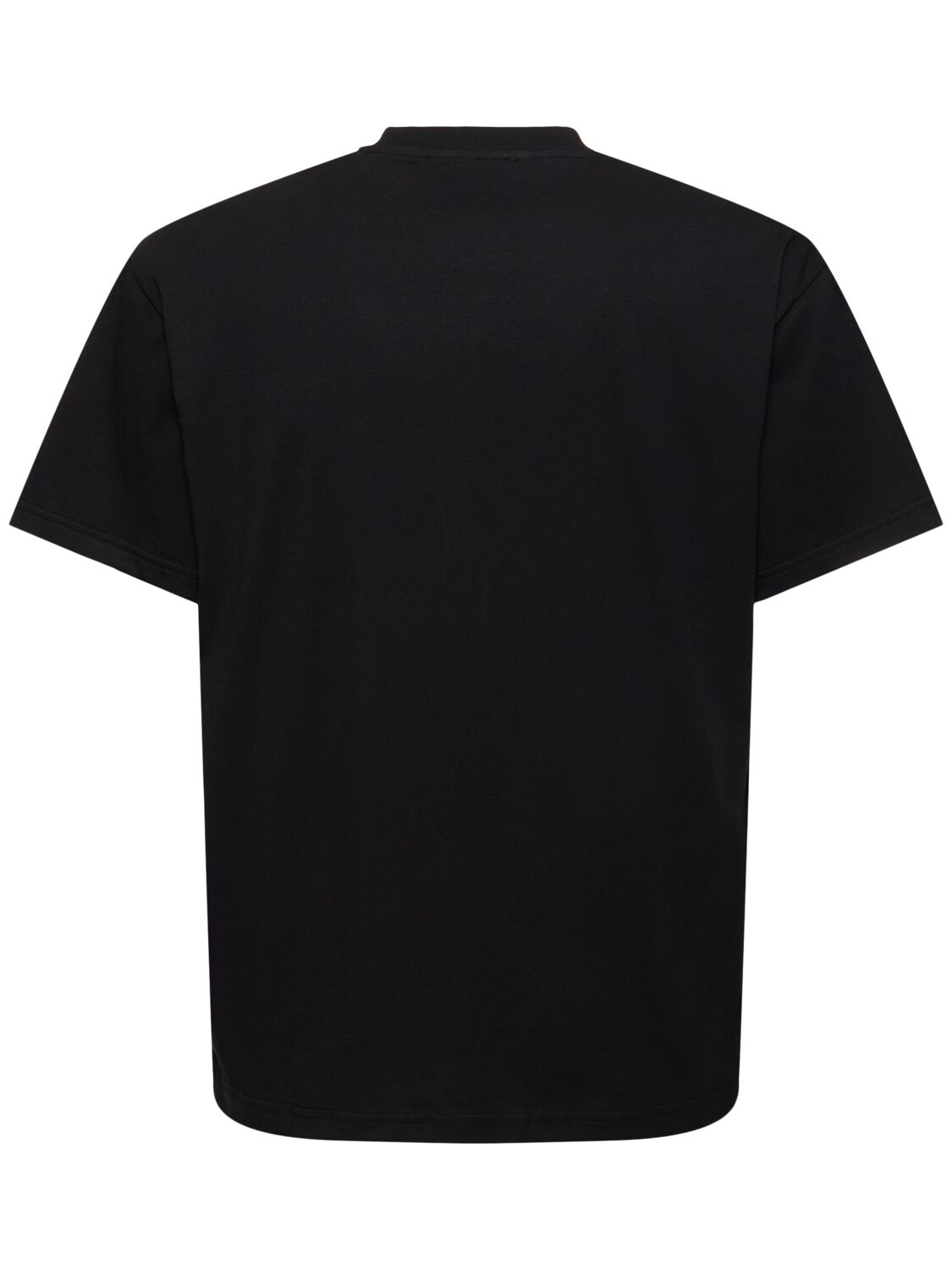 Shop Jw Anderson Anchor Patch Cotton Jersey T-shirt In Black