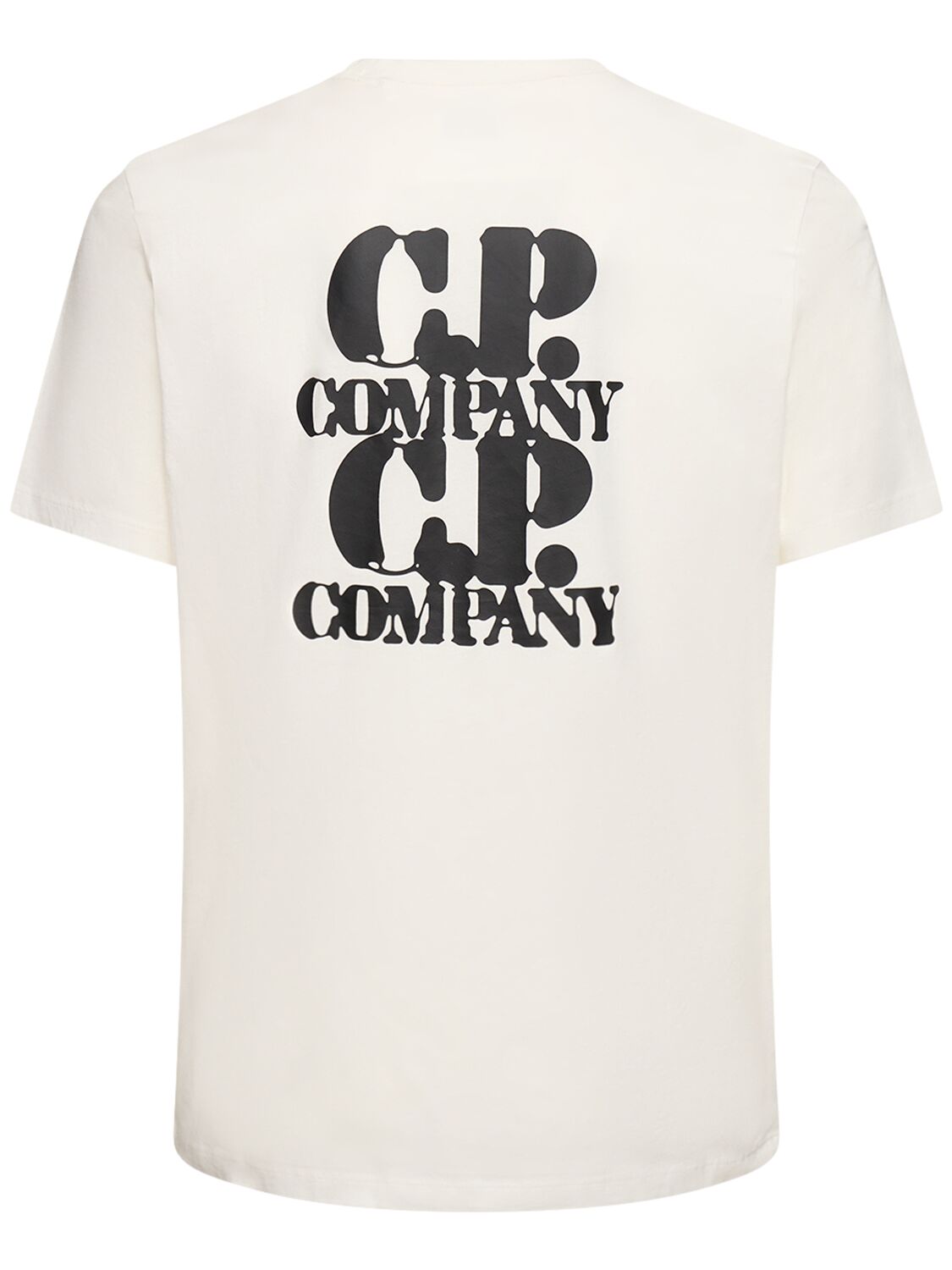 Shop C.p. Company Graphic T-shirt In Gauze White