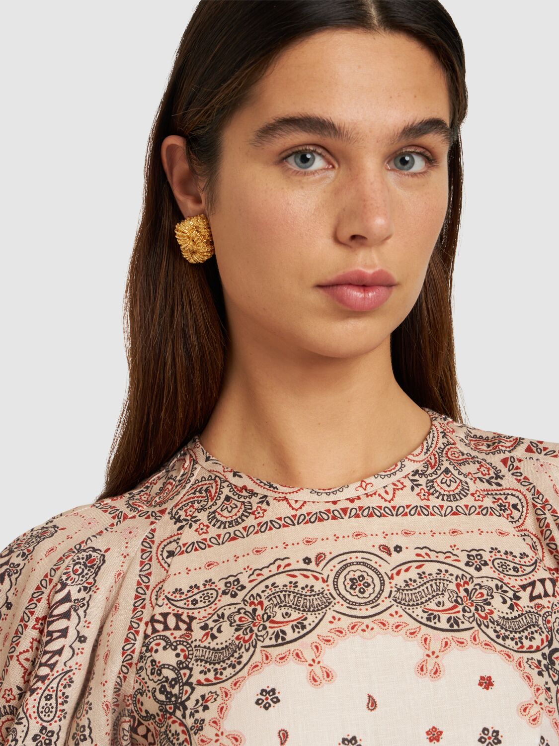Shop Paola Sighinolfi Loto Stud Earrings In Gold