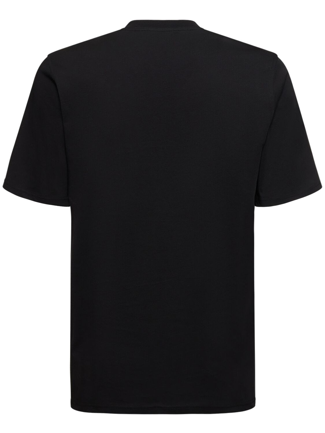Shop Moschino 100% Pure  Cotton T-shirt In Black