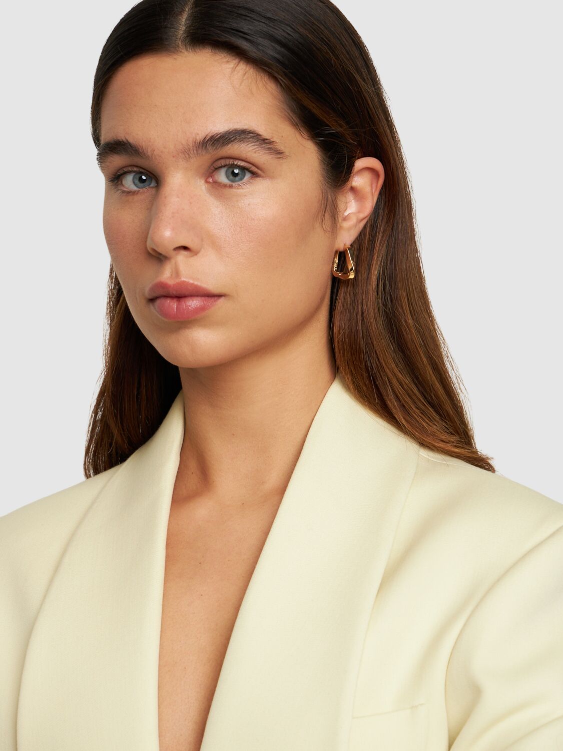 Wrinkled Squared Hoop Earrings