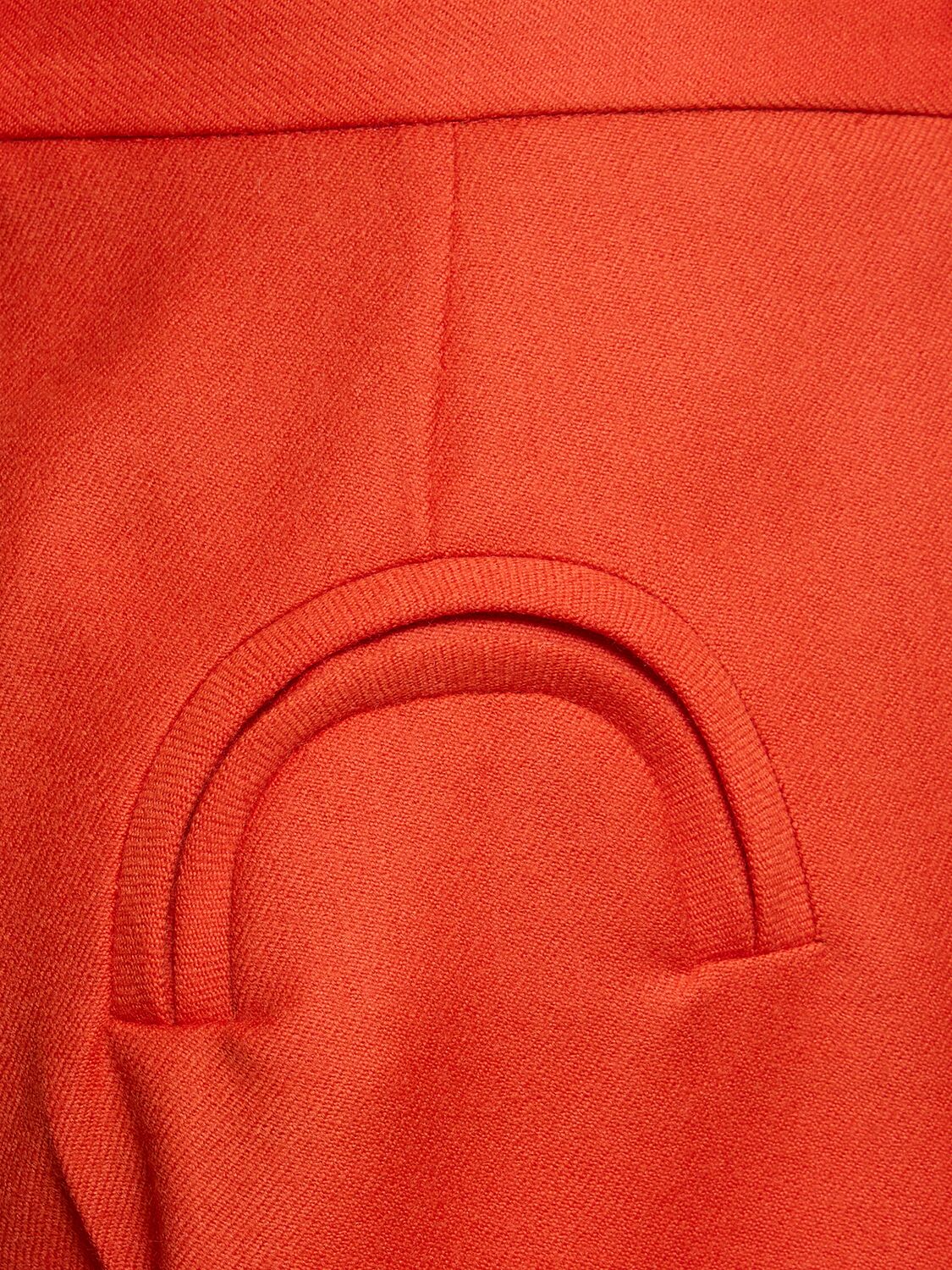 Shop Blazé Milano Exit Fox Wool Pants In Orange
